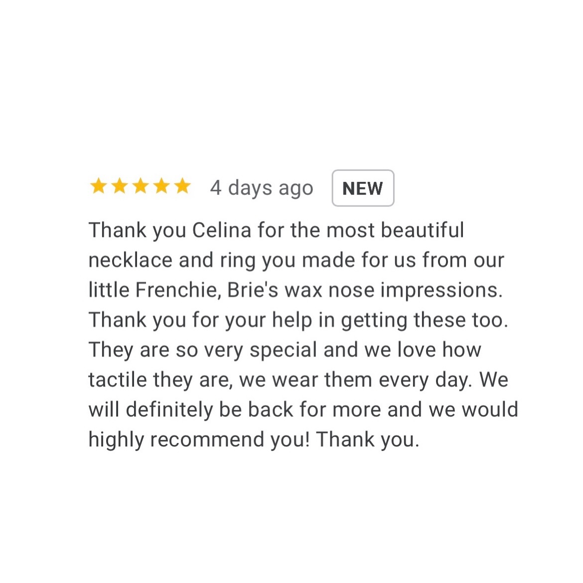 Cutest review of my nose/ pawprint pendants 🐾