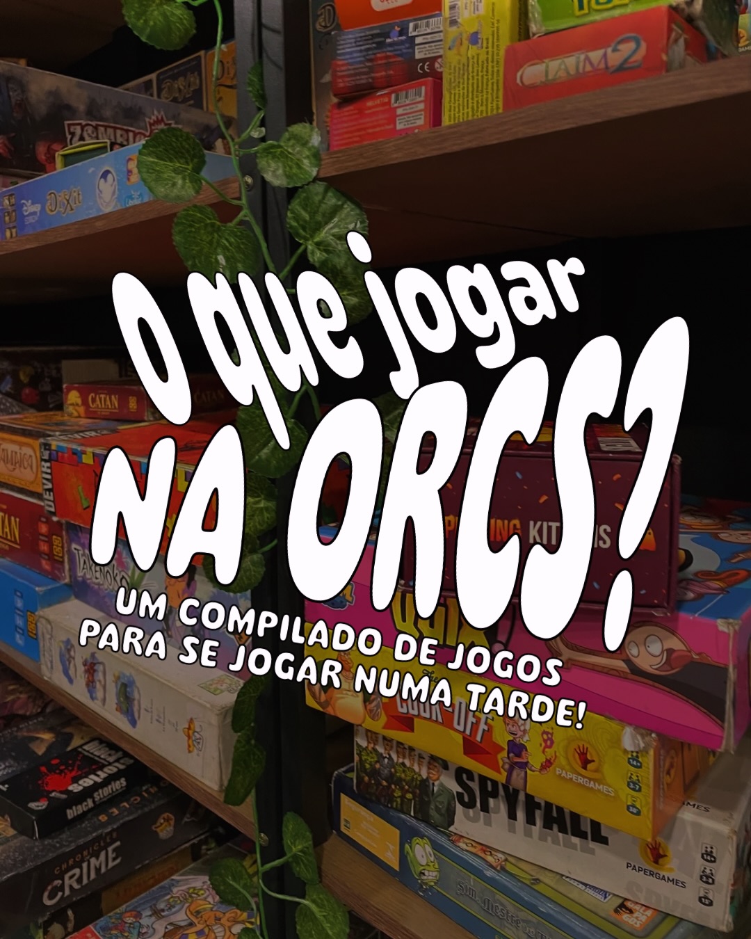 🎲✨ Sem ideia do que jogar quando vier? 👀
Selecionamos alguns jogos com a duração de cada um, pra você ver qual o melhor compilado para você😎
💚 Já reserva sua mesa na CAVERNA:
R$20 pra jogar
⏰ 4h de jogatina (fim de semana)
⏰ 3h durante a semana
🔗 E claro, todos os jogos você encontra no nosso site pra já chegar sabendo o que quer
Agora é só escolher e jogar 🎲 #boardgames #sugestão #feiradesantana