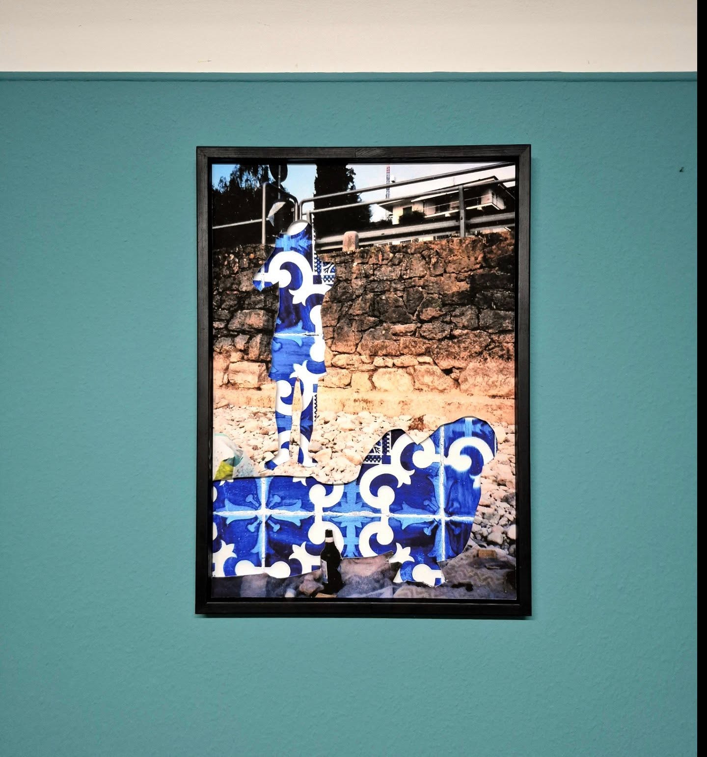 Tiles on the Beach
70 x 50 cm
Fading Memories Series
Multilayered Photography collage
Taken with Nikon AF200, printed on Hahnemühle Photo Rag, black wooden frame
2026
This one is about a nice summer day in Italy with the boys.
My photo collages illustrate how our memories fade and merge with older or forgotten ones. Over time, these memories blur together, get mixed, become abstract. The burnt / cut-out spots symbolize memory loss, erased by time or diseases.
If interested, contact @vgalerie_elenavalentiny
#photography #collage #analog #art #luxembourg