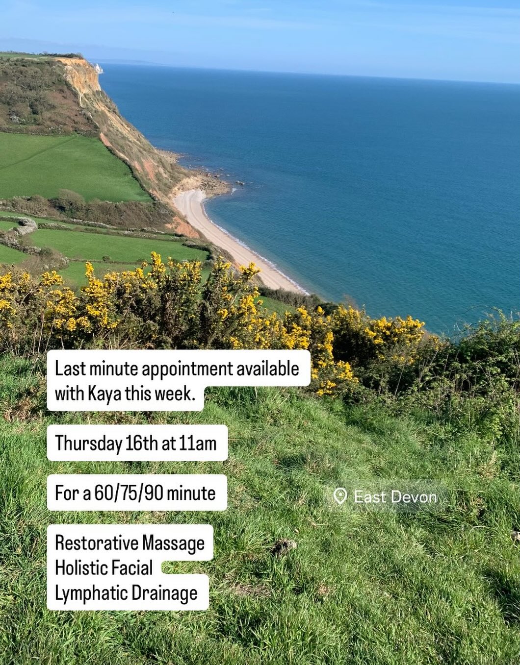 Last minute appointment available this week with Kaya.
Email to book:
kaya@essential-therapies.co.uk
Head to the website for our full massage & skincare treatment menu. Link in bio 🌿
