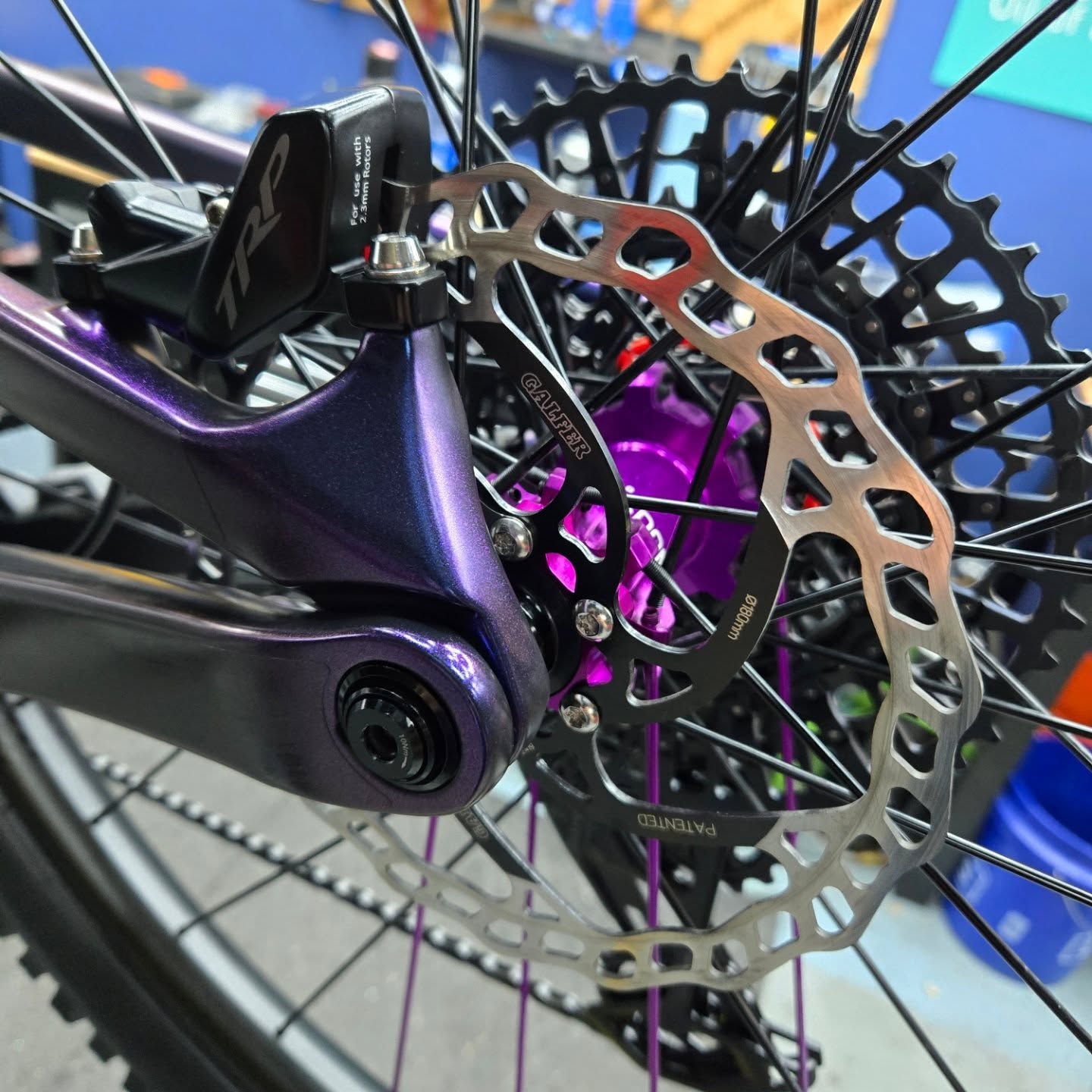 Galfer rotor and TRP brake upgrade!!!!
#bikeupgrades #trp #galferusa #purple