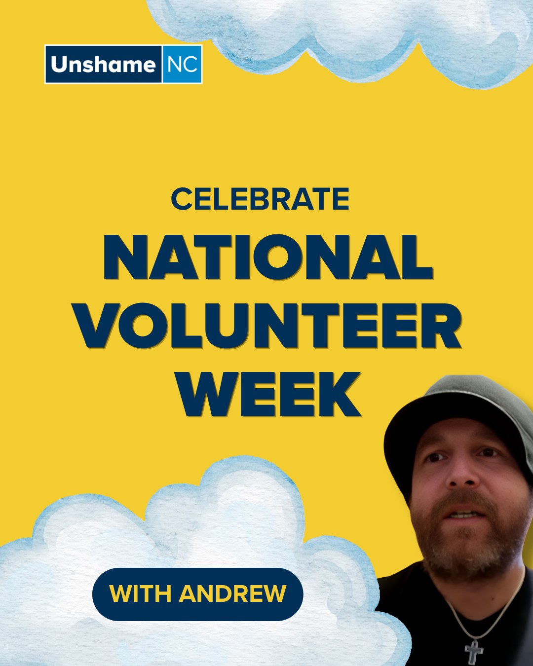 This week is National Volunteer Week ✨🙌 and to celebrate, we want to share Andrew’s story. He volunteers at the Hope Center, a recovery center for men in Maiden, NC. Andrew uses his own experiences to encourage and inspire the men he meets. Volunteering helps us connect with our communities and find a greater sense of purpose.
How are you celebrating National Volunteer Week? 🤔 💭
@andrew.lidman84