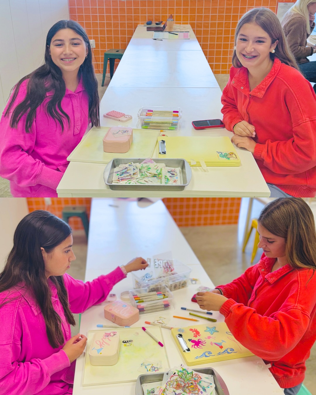 7 years fly by when you are crafting together at the DabbleLab 👯♀️
then 🤝 now >>> swipe for some serious cuteness 🥺💖 #dabblelab
#mocomd #bethesdamd #craftygirl