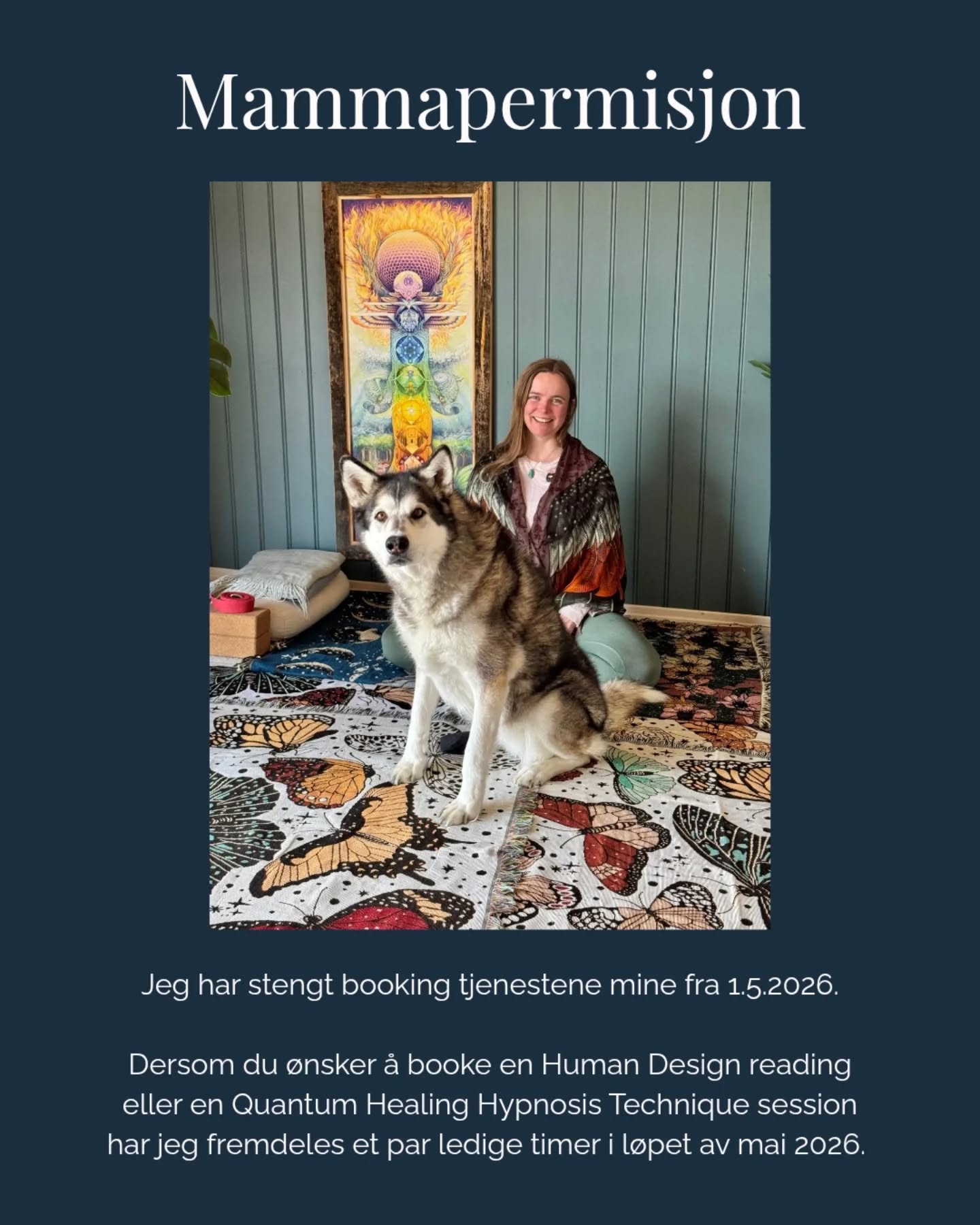 Ta kontakt med meg via kontaktskjema på hjemmesiden, melding her på sosiale medier eller via epost hey@berglys.com dersom du ønsker å booke en reading eller session sammen i løpet av mai☀️
Booking tjenestene åpner etter planen i løpet av november 2026.
Takk for alle gode ønsker- foreløpig ser alt supert ut med meg og den kommende lille🤰🏼🫶🏼
Ønsker deg en nydelig dag, hvor enn og når enn du er☀️💗