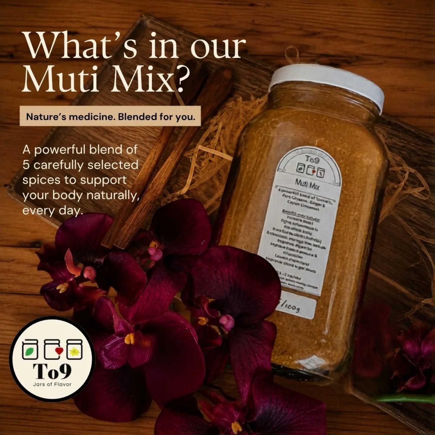 There is a reason this mix is so popular.
And the feedback we get are humbling, that such a simple blend can have such an amazing impact!
#naturalhealthproducts #To9HerbAndSpice #NaturalWellness #healthyfood