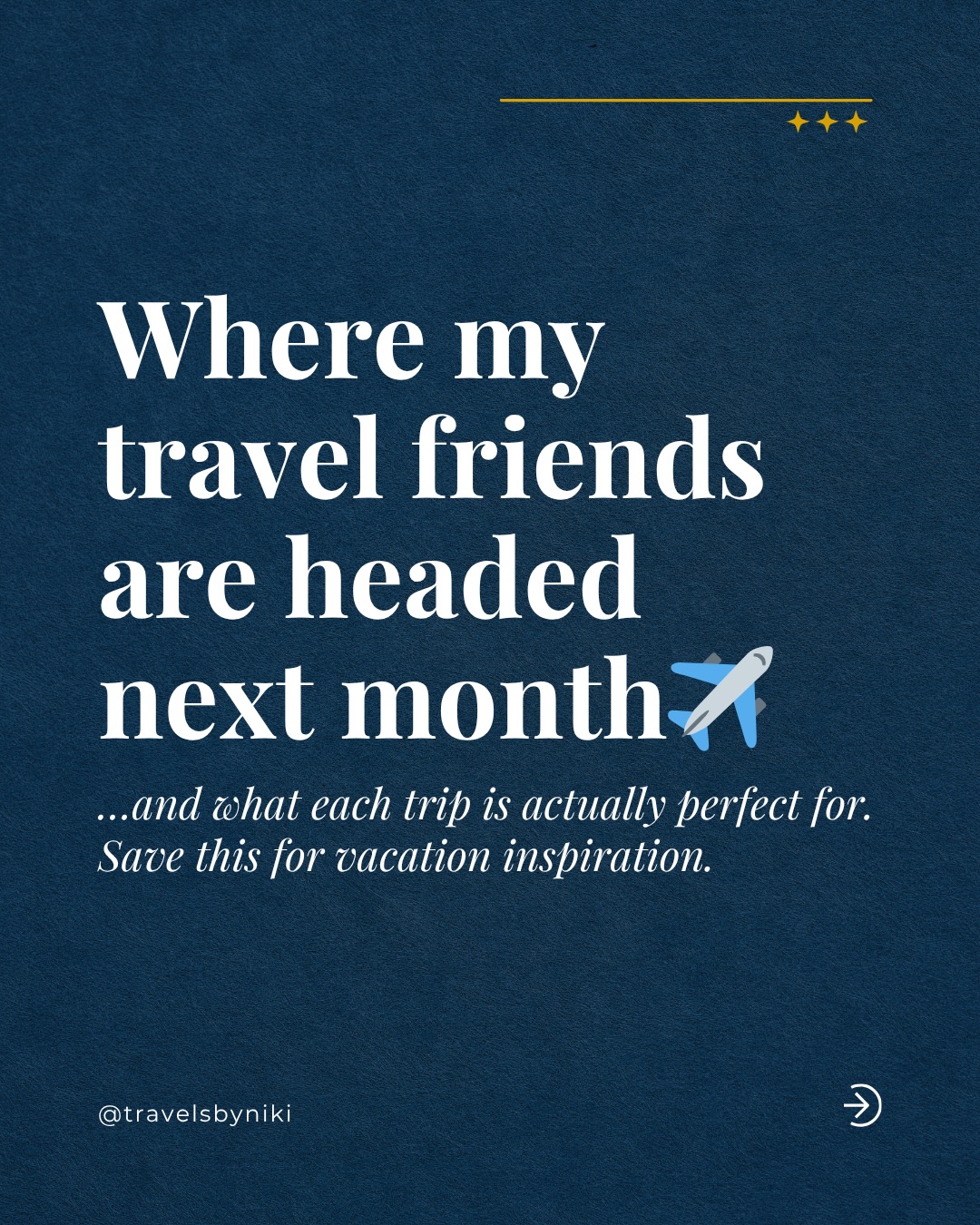 Summer planning is fully in motion over here ✈️
These are just a few of the trips my travel friends are heading out on in the next few weeks, and I looovvee how different each one is.
Because the best trip is never about choosing what looks good online. It’s about choosing what fits the experience you actually want.
Some couples want slow romance and mountain views.
Some want movement, variety, and a new island every day.
Some families want a trip their kids will still talk about years from now.
That’s why planning matters.
The destination is only one part of it.
The pacing, flow, property choice, and daily experience are what make a trip feel effortless.
Want more destination ideas like this? Join Niki’s Travel Insider List! Comment INSIDER, and I’ll send you the link to sign up.
.
.
#traveldestinations #vacationideas #vacationplanning #travelplanning #travelideas