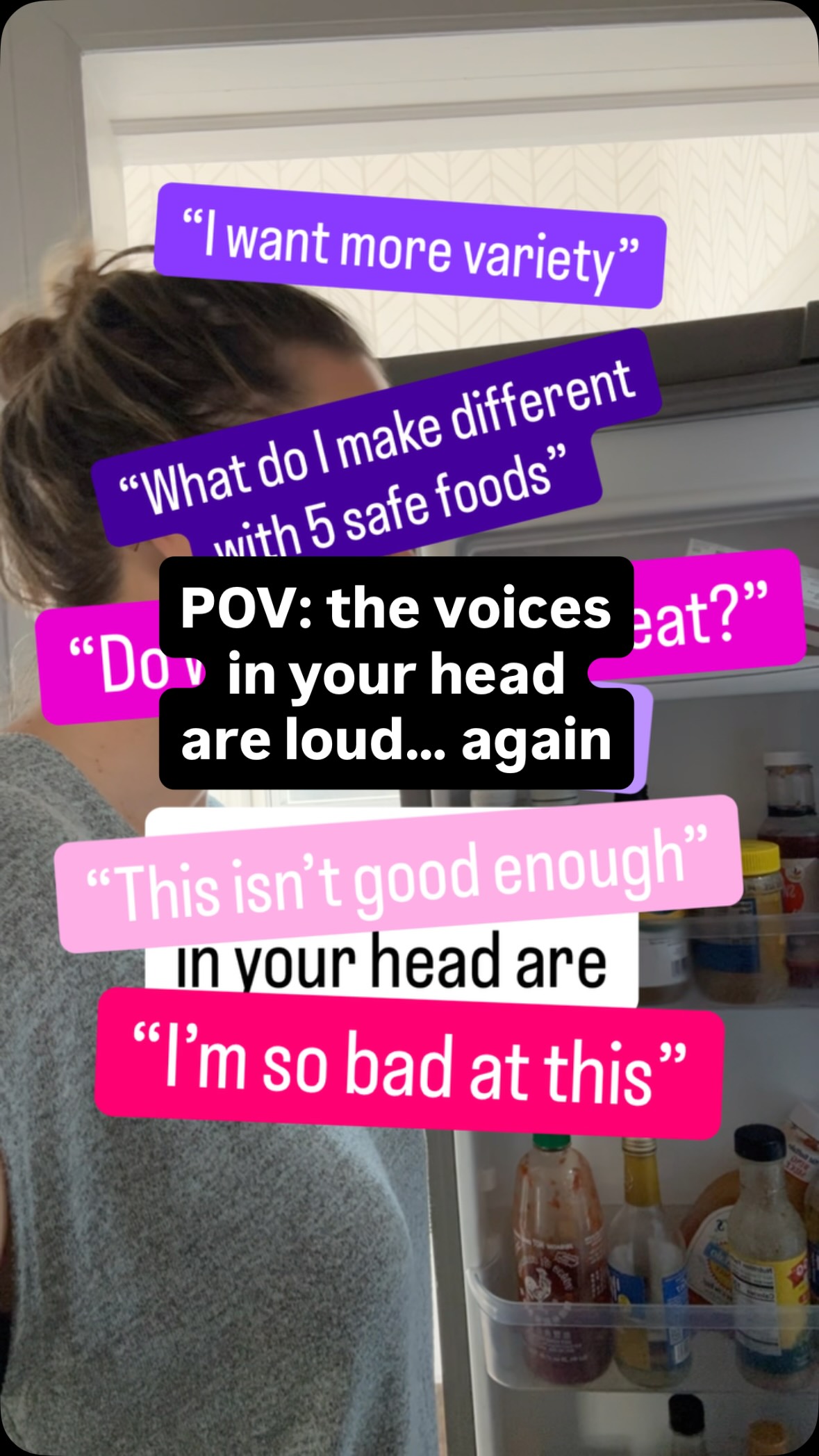 POV: the fridge isn’t empty… it just feels like it is…and now you’re just standing there
staring, annoyed, and mentally tapped out.
Because feeding a child or yourself with food allergies isn’t just about what’s safe, it’s the emotional weight of repeating it every. single. day.
the boredom
the pressure
the quiet guilt
✨ truth: You’re not failing because meals look the same, you’re navigating safety in a system that doesn’t make it easy to do more.
What are the voices in your head telling you today? Comment below 👇🏼
#foodallergyparent #allergymom #decisionfatigue #overwhelm #foodallergies