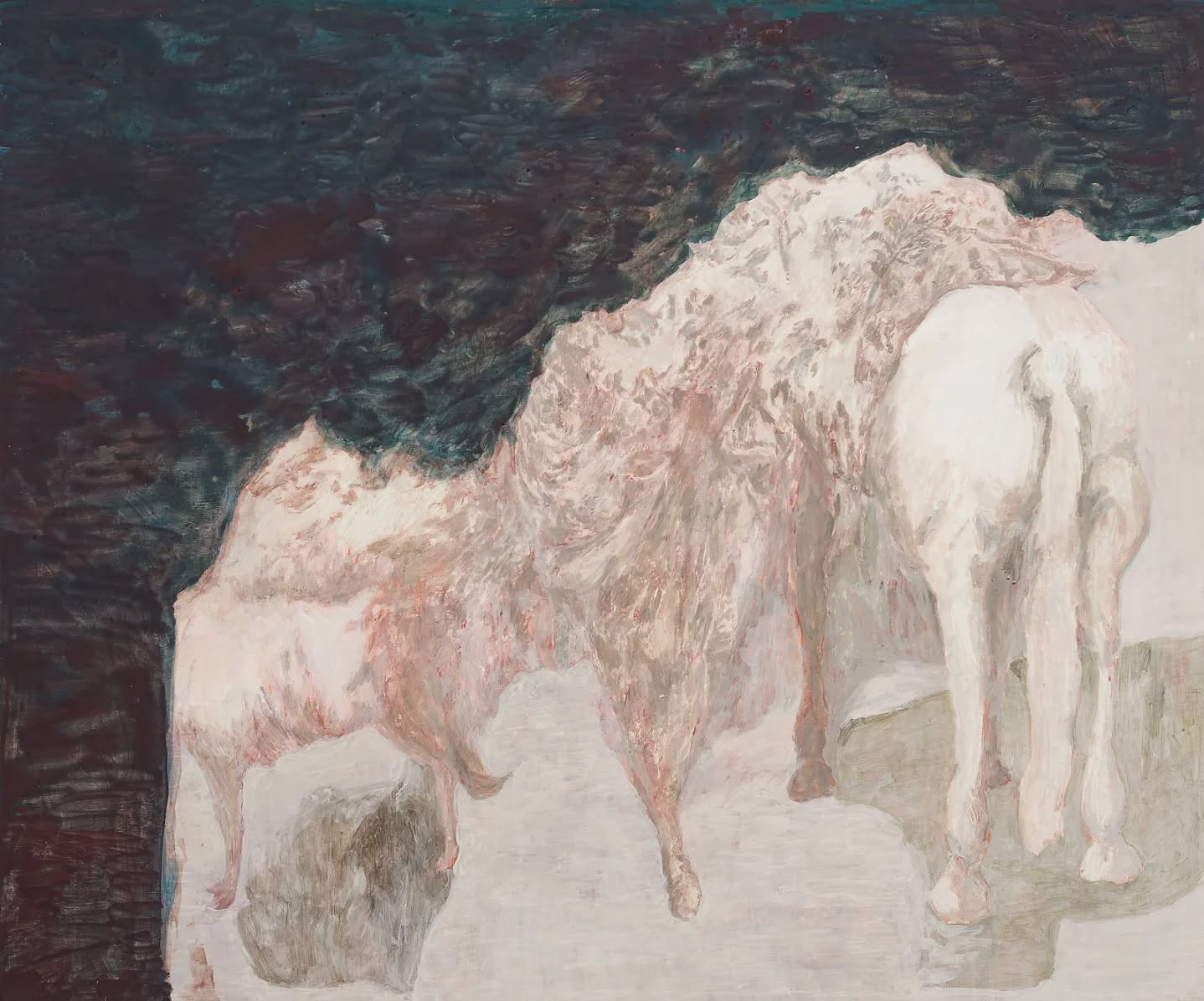 Cheval incomplet
Tempera grassa op linnen
100 x 120 cm, 2025
Foto: @_steig32