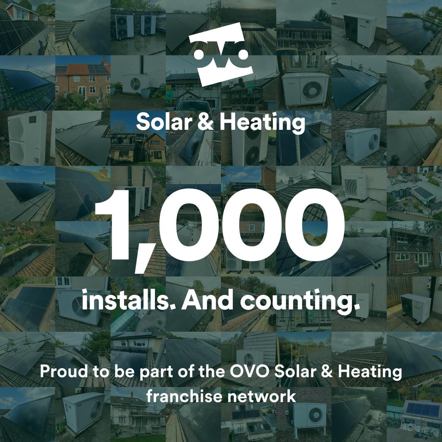 1,000 installs. And counting. 🎉
8 Months Ago we became part of the OVO Solar & Heating franchise network. Today, that network has crossed 1,000 installs across the UK, and we’re proud to have played our part in getting here.
It’s been a year of hard work, great customers, and real momentum. This milestone is a reminder of what’s possible when you’re backed by the right brand, the right support, and a network that’s genuinely going places.
This is just the beginning. Here’s to what comes next.
#OVOEnergy #SolarAndHeating #HeatPumps #Solar #FranchiseNetwork CleanEnergy
