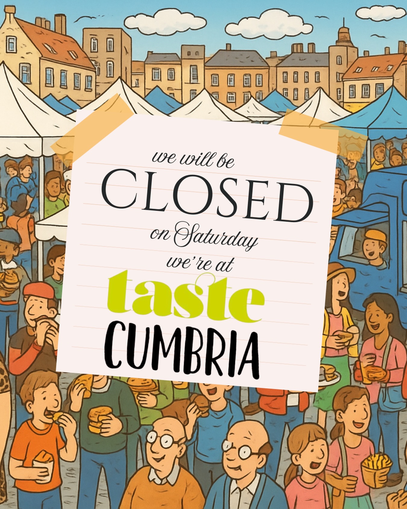 ⚠️ Weekend heads up! ⚠️
We’ll be closed this Saturday as we’re off to Taste Cumbria in Wigton 🍸✨
With good weather forecast into the weekend, it’s the perfect excuse for a spritz, G&T, or something a little special 🍹
Get weekend-ready early and enjoy the sunshine, and we’ll see you back next week 💛