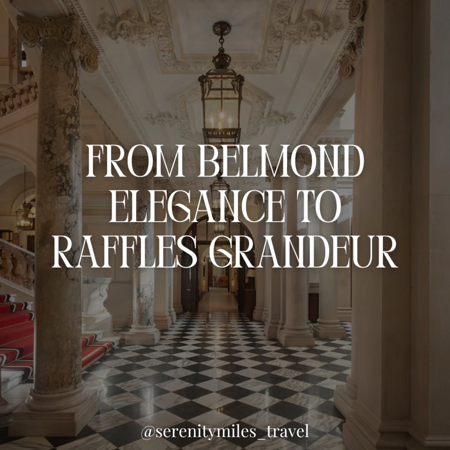 Day 3 begins with a site visit to @belmondcadogan followed by a walk to Victoria Station for an exclusive visit aboard the @belmondbritishpullman – one of Britain’s most iconic luxury trains, evoking the golden age of rail travel
⠀
The itinerary continues with a short stroll to Buckingham Palace for the Changing of the Guard ceremony, before walking through Hyde Park towards @thedorchester and @45parklane for a site inspection and elegant Afternoon Tea experience
⠀
In the late afternoon, the programme proceeds with a transfer to @raffleslondon.theowo for check-in and a guided site inspection of the historic property, followed by dinner in one of its distinguished restaurants
⠀
The day concludes with an overnight stay at Raffles London at The OWO, set within one of London’s most iconic heritage landmarks
⠀
➡️ Get in touch with our Luxury Travel Specialists on +44 746 786 23 53 | reservations@serenitymiles.com