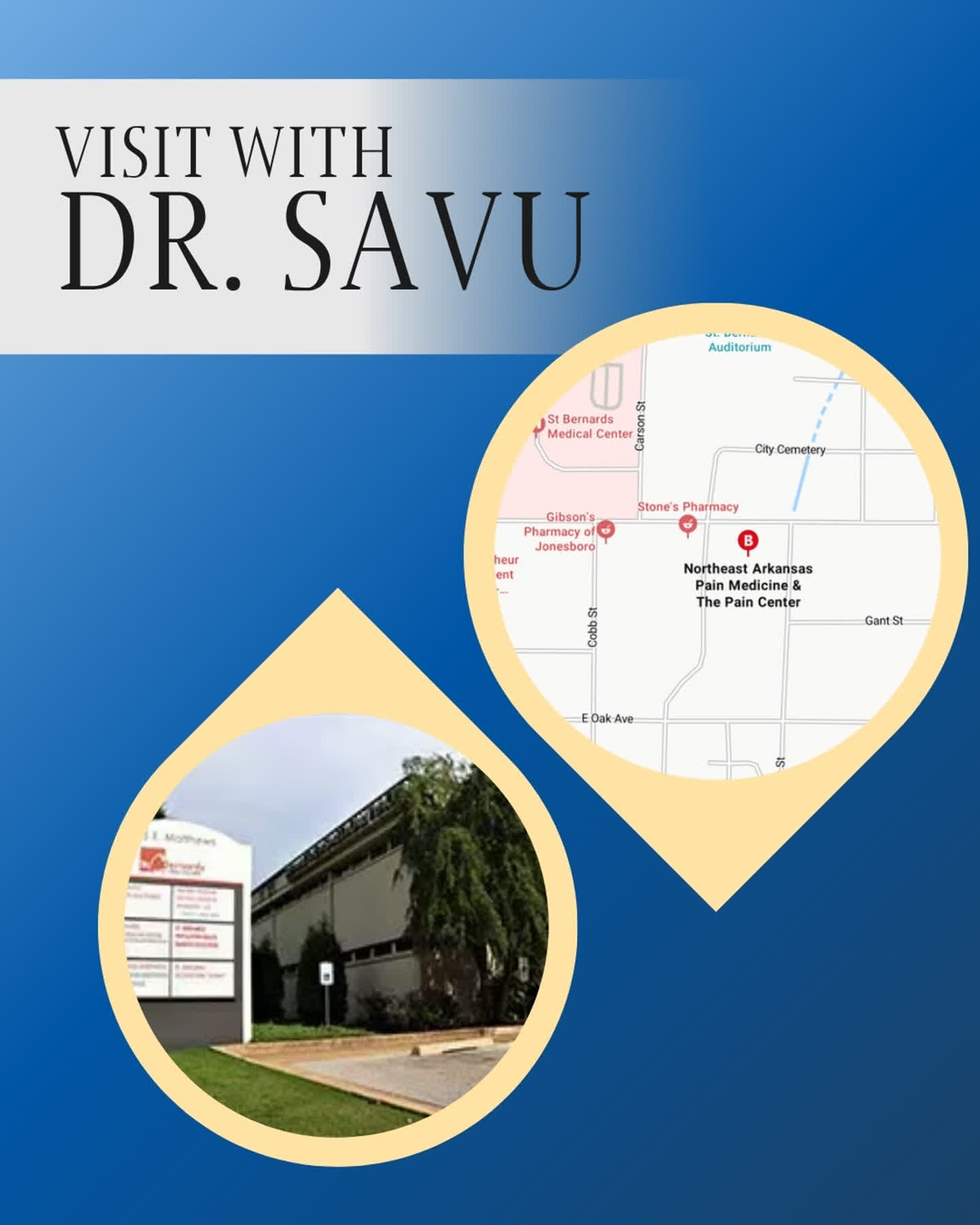 Board-certified in Anesthesiology. Specialized training in Pain Management. Affiliated with St. Bernards Medical Center.
Dr. Calin Savu has dedicated his career to understanding and relieving chronic pain, because he knows how deeply it affects every part of your life.
Ready to work with someone truly qualified?
📞 870-972-0411 🔗 jonesboropain.com
#MeetYourDoctor #PainSpecialist #BoardCertified #DrSavu #ThePainCenter #JonesboroAR