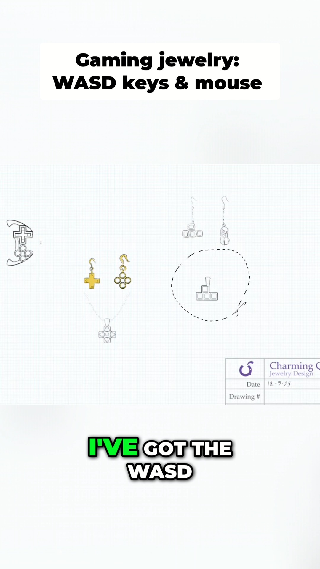 What if your love of gaming could look this elegant?
This is NOT gamer merch. This is heirloom-quality jewelry designed for women who game—and want something beautiful enough to wear anywhere.
Watch the full story → https://youtu.be/HDgZeBC_f0k
I’m designing a piece inspired by the WASD keys… but in a way only other gamers will recognize.
No logos. No plastic. No cheap novelty.
Just clean geometry, subtle meaning, and craftsmanship meant to last a lifetime.
If you’ve ever wished gamer jewelry felt more like fine jewelry… this is for you.
Follow along as this sketch becomes a real piece.
#GamerJewelry #WomenWhoGame #LuxuryJewelry #FineJewelry #GeekChic #ElegantStyle #JewelryDesign #GamingLifestyle #EmbraceNerdy #CharmingQuail #LegacyNerdJewelry