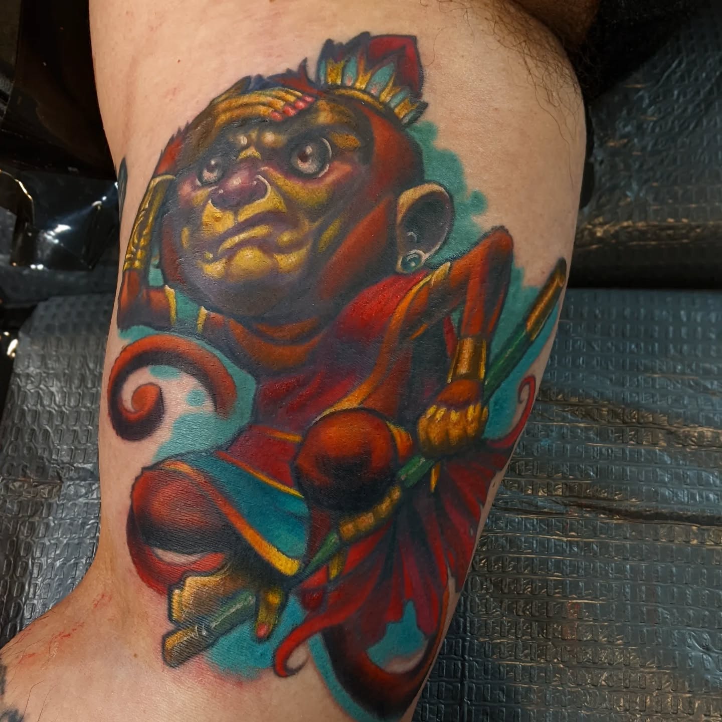 Monkey King! Thanks for bein' so tough, George!
#cartoontattoo #carrboro #chapelhill #chapelhilltattoo #nctattooers