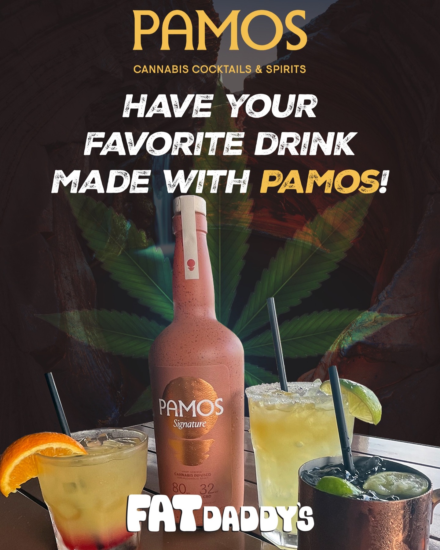@pamosbeverage Cannabis Cocktails & Spirits!
Add it to anything!
Replace any spirits with it!
Have YOUR favorite drink made with Pamos 😎🎯🤘
#THCSpirits #canibus #fatdaddys #mansfield #letshavesomefun