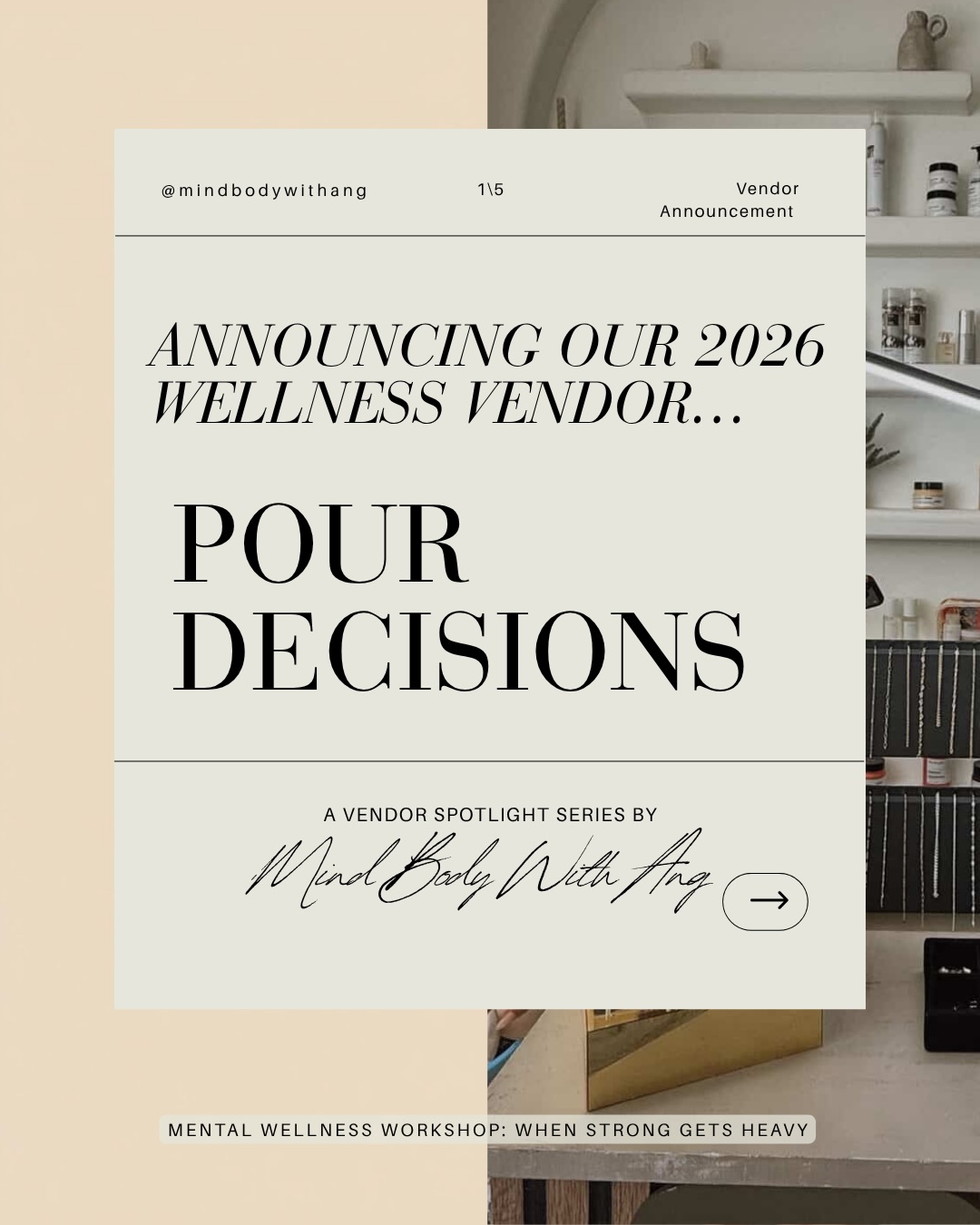 ✨ VENDOR SPOTLIGHT ✨
@pourdecisions.coffee ☕️💗
If you came last year… you already know 😭👏
Pour Decisions was easily one of the most loved parts of the entire event — and I am SO excited to have them back for 2026.
What I love most about this brand is the intention behind it. Ruby created this during a time of rediscovering herself postpartum — and every detail, from the flavors to the pink, reflects that journey back to self 💗
This year, we’re making the experience even better:
Your ticket will include one FREE handcrafted drink ☕️✨
•more time and flexibility to actually enjoy it (no rushing between segments this year)
Think:
• Iced coffee + matcha
• Fun, aesthetic flavors
• A little moment of comfort in the middle of the day
This is exactly what I mean when I say this event is about feeling supported, grounded, and taken care of — not just learning.
Trust me… you’re going to want your drink in hand for this one 🫶
🎟 Tickets ARE LIVE (link in bio)
📍 Upland, CA
🧠 Mental Wellness Workshop: When Strong Gets Heavy
Tag a friend you’d bring with you & come sip something good with us ☕️💗
#mentalwellness #wellnessevent #uplandca #inlandempireevents #selfcareexperience