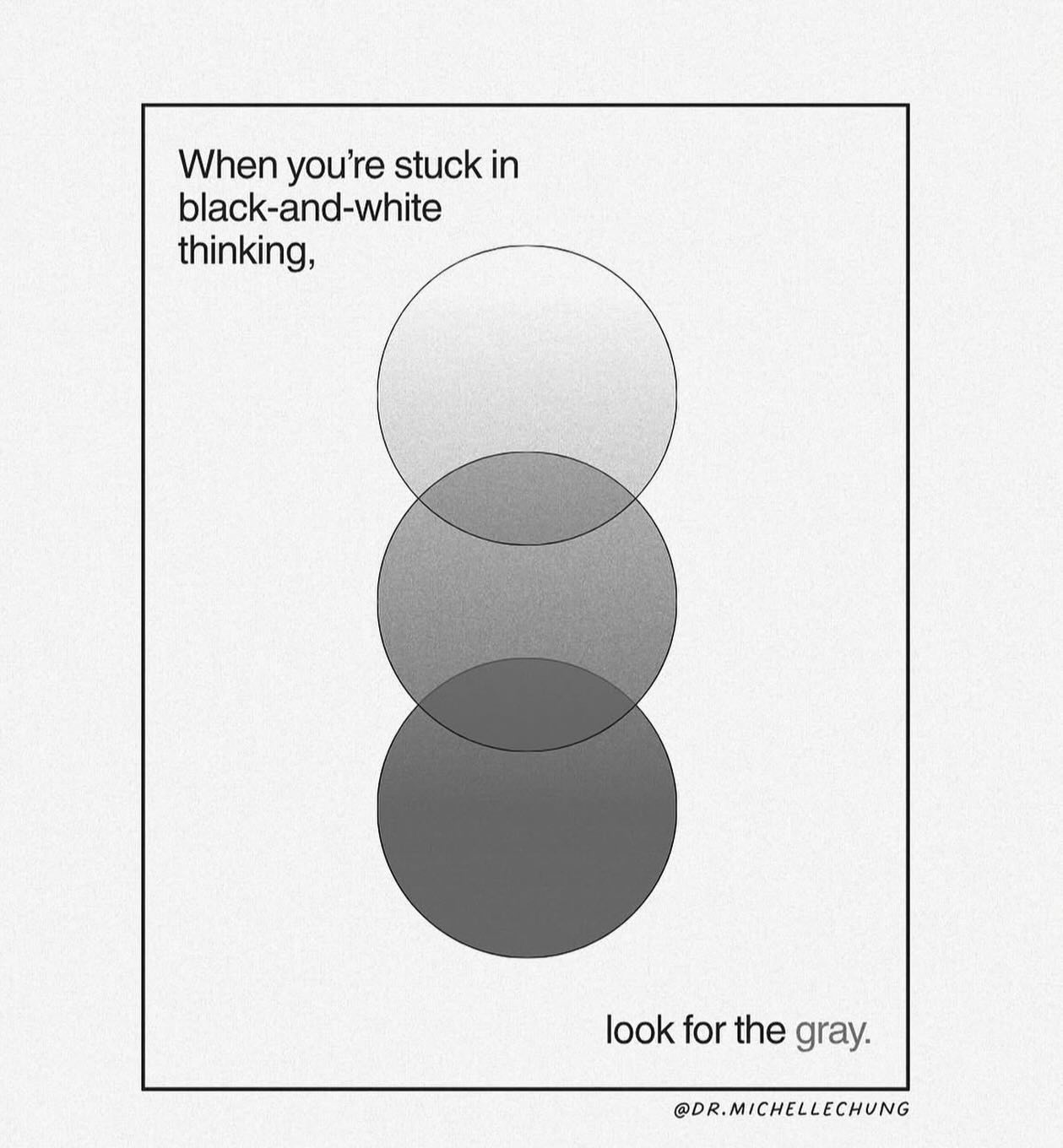 When you’re stuck in black-and-white thinking during conflict, everything tightens.
You’re right. They’re wrong. You win. They lose. End of story.
But that mindset doesn’t resolve conflict, usually it escalates it.
“Look for the grey” in conflict means shifting your focus from being right to understanding what’s actually happening underneath.
The grey is where:
Both people can have valid perspectives at the same time
Intent and impact can be different—and both matter
Emotion can be acknowledged without dictating the outcome
Resolution becomes possible, not just victory
#mindfulness #personalgrowthjourney #yoga #think #changeyourthoughts