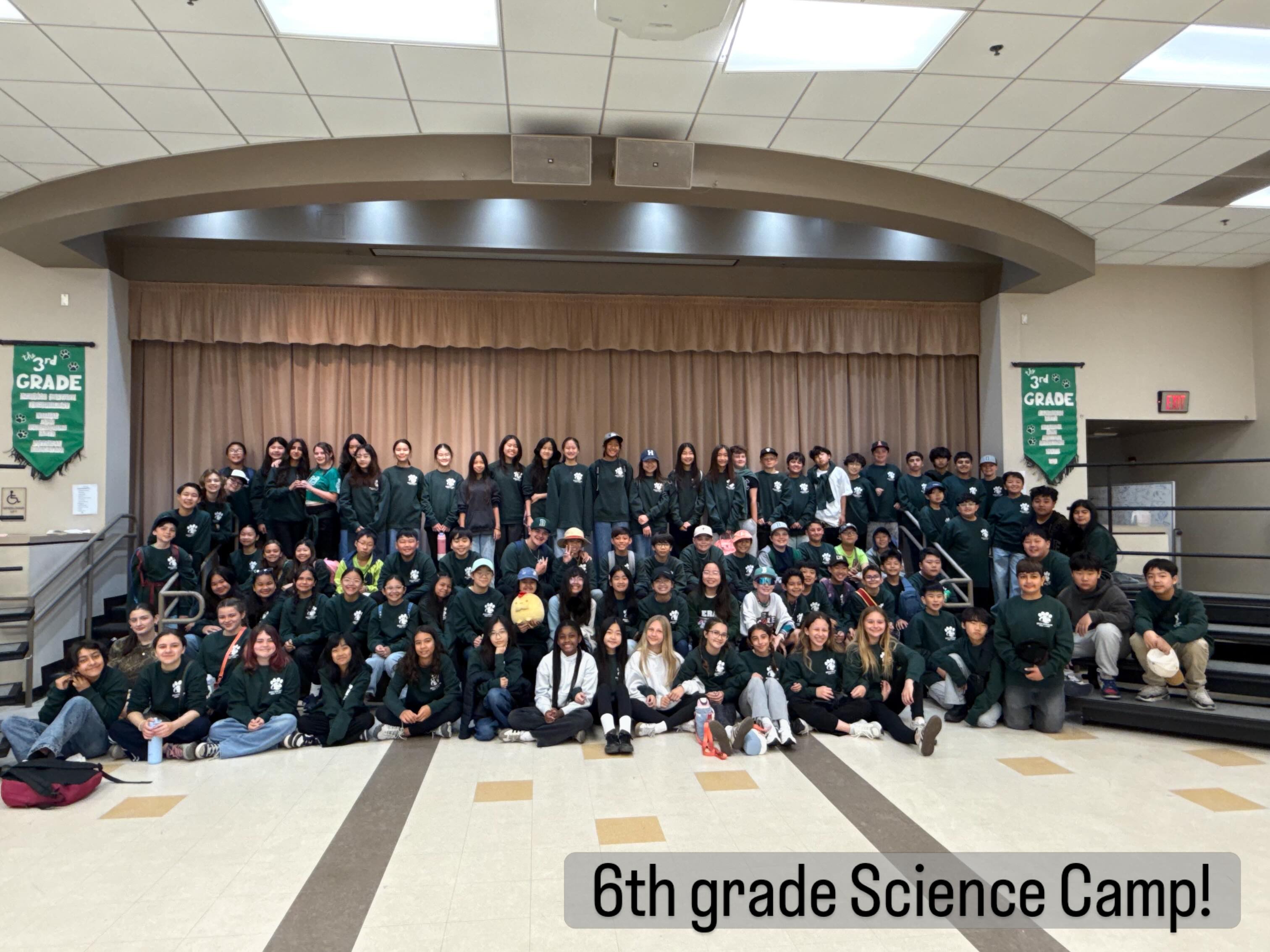 Our 6th grade students are off to Outdoor Science Camp! Have fun, Bobcats!!