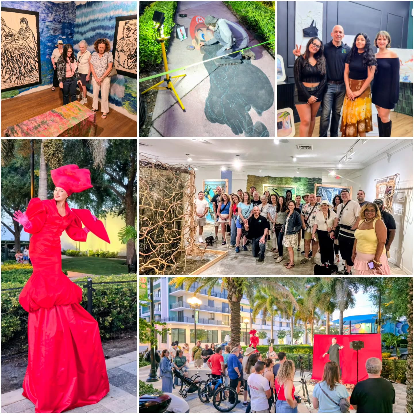 Great times on our FREE guided tour of the Downtown Hollywood ArtWalk, including an incredible stop at the Hollywood Art & Culture Center with curator Jodi Sypher, who gave our group special behind the scenes insight into River of Grass, a powerful and immersive exhibition presented by the Fiber Artists Miami Association.
Hearing the curatorial perspective added a whole other layer to the experience, giving everyone a deeper appreciation for how this site-specific installation brings the ecological and cultural story of the Florida Everglades to life through fiber art, natural elements, and sculptural weaving. Featuring 20 artists and custom-built 6-foot looms that transform the gallery into woven corridors, River of Grass is both visually striking and deeply meaningful.
We also loved experiencing more of the creative energy that makes Downtown Hollywood ArtWalk so special, from live art and performances to meeting the artists, curators, and creatives helping shape the scene.
Including from L to R:
@jodisypher @thecenterhollywood, @mellowmonkeyart, @valenlavella.art, @pigeonomics, @ckohhollywood, @diflashcomedy, @danielaviottiofficial
Join us every 3rd Saturday of the month for our FREE guided Downtown Hollywood ArtWalk Tour and come experience the art, the stories, and the people behind it all.
#Choose954 #DowntownHollywood #HollywoodArtWalk #HollywoodArtAndCultureCenter #UniteUsGroup