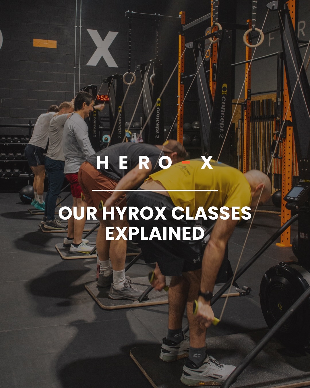 HYROX training at Hero-x isn’t just one type of class 😏
We run a range of sessions, each with a different focus so you can develop every part of your performance.
It means you’re not just turning up and training hard, you’re training with intent and working on exactly what you need to improve.
If HYROX is your focus, this is how you train for it.