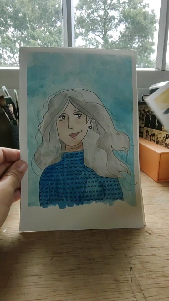Final de semana rendeu. Finalizando a pintura de ilustrações que comecei no feriado de terça.
