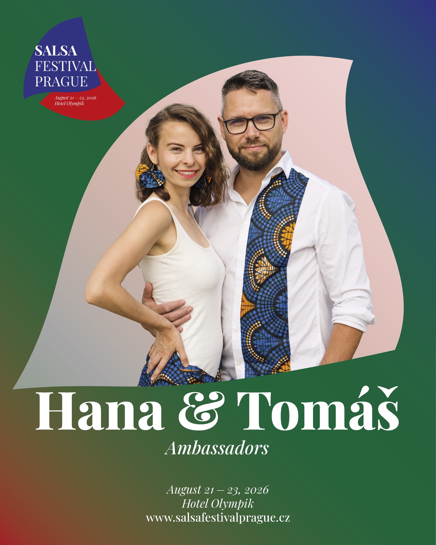 MEET OUR AMBASSADORS | Hana & Tomaš
Hana & Tomaš from Azembora Ostrava join the ambassador team of Salsa Festival Czech Republic 2026.
Dance with them at one of the biggest salsa festivals in the Czech Republic and use their ambassador code AZEMBORA5 to secure your Full Pass.
Tickets and info:
www.salsafestivalprague.cz
#salsafestivalczechrepublic
#ambassador
#salsaprague