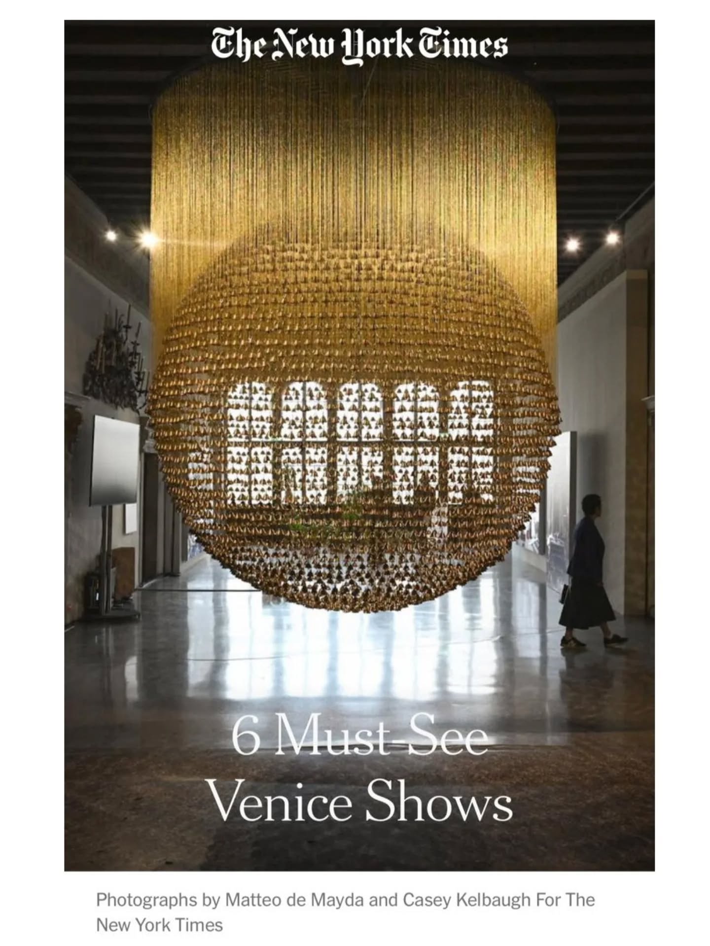 We are delighted to see Tondra artist and DAS collaborator Ashfika Rahman’s "Than Para- No Land Without Us" features in imagery accompanying The New York Times’s recent article “6 Must-See Venice Shows,” highlighting one of the standout presentations of this year’s Venice Biennale.
Presented as part of STILL JOY, the Pinchuk Art Centre’s collateral event, the work draws deeply from the lived realities of the Chittagong Hill Tracts in Bangladesh-- home to 11 Indigenous ethnic communities and a long-contested, conflict-affected region shaped by ongoing displacement linked to development and land appropriation. In response to the precarity faced by communities, many of whom remain without formal national identity documentation, Ashfika Rahman brings together 4,849 brass temple bells, each carrying thumbprints collected from Indigenous participants, and interwoven with delicate strands of golden silk.
Within this gesture, the act of fingerprinting becomes both testimony and assertion, an affirmation of presence, belonging, and identity. Drawing on the symbolic resonance of bells in Buddhist and Hindu traditions, where their sound is used to call attention to the divine, the installation transforms them into a collective invocation: a shimmering call for recognition, visibility, and spatial justice.
It is meaningful to see this work resonate with audiences on such an important international platform and gain visibility within the wider discourse of the Venice Biennale.
Congratulations to Ashfika (@ashfikarahman47) on this significant moment.
Image 2-4: Courtey of Pinchuk Art Centre @pinchukartcentre