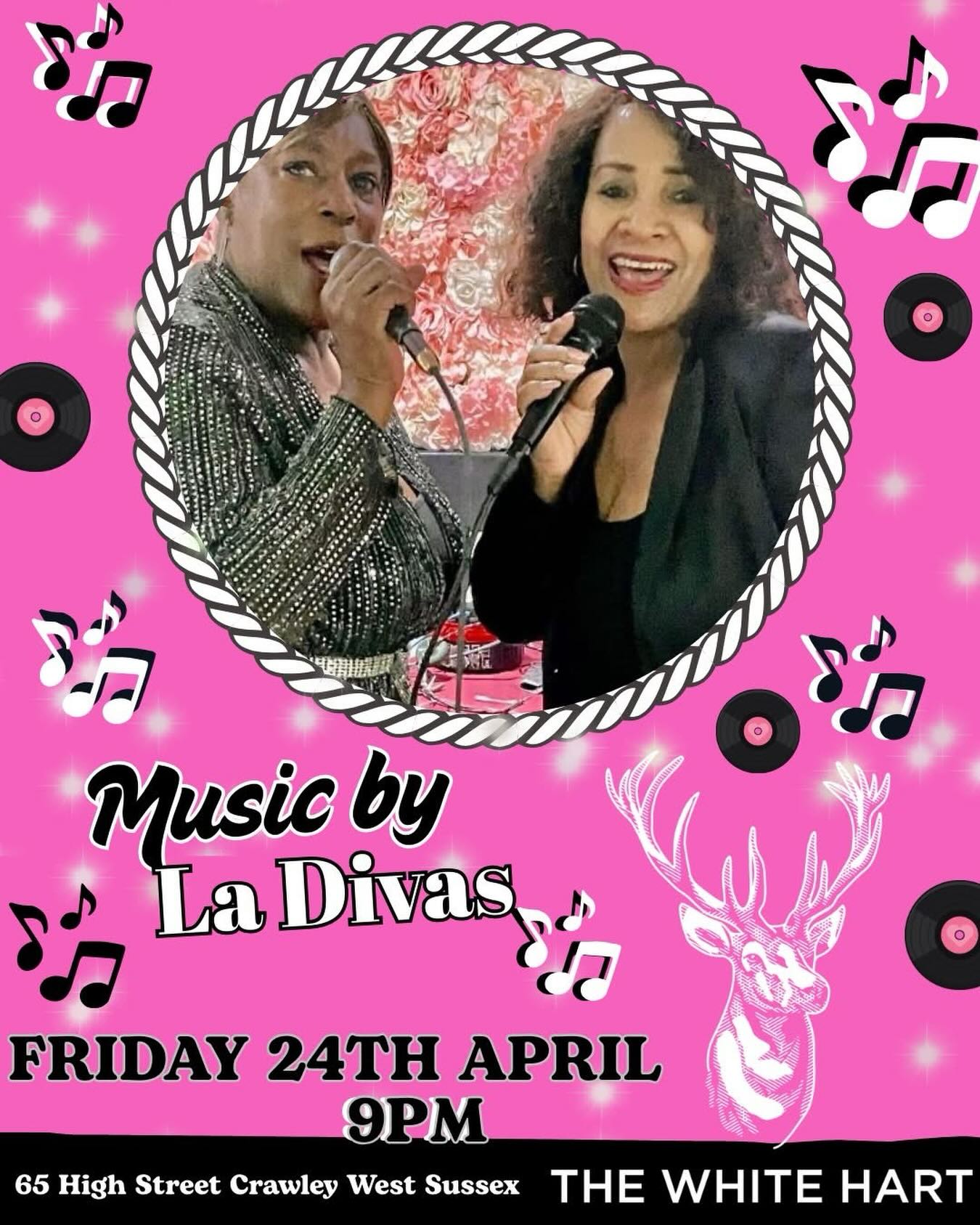 This Friday live music with La Divas from 9pm