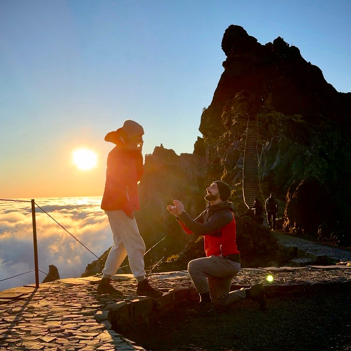 I don’t usually share much of my personal life here but this moment was too special not to 💍✨
The most incredible sunrise hike with a gorgeous man who has my back come rain or shine, is always my biggest cheerleader and is the kindest, most loving soul I have ever met 💕 🌄
.
.
.
#madeira #picodoaireiro #engaged