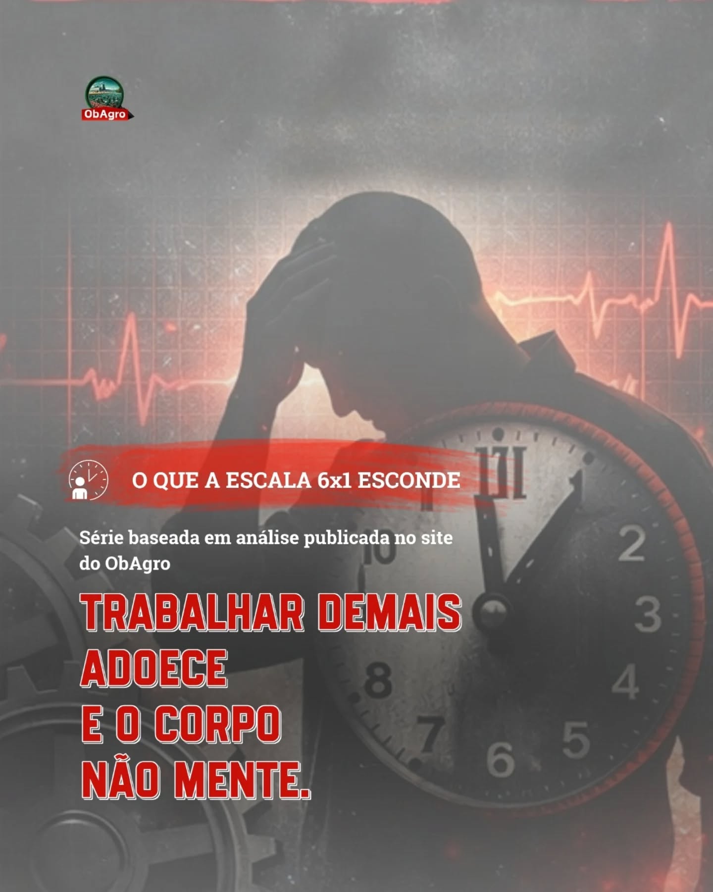 O corpo humano não foi feito para trabalhar sem parar.
Existe um princípio básico: alternância entre atividade e repouso. É isso que permite a recuperação física e a elaboração mental das experiências do dia.
Quando esse ciclo é interrompido, o corpo entra em desgaste.
A escala 6x1 reduz o tempo de recuperação e mantém o trabalhador em esforço contínuo. Isso impacta o sono, o sistema emocional e a capacidade de reorganização da vida.
Estudos mostram que o aumento de horas extras está associado ao crescimento de afastamentos por problemas de saúde.
E o impacto não é só físico.
O sobretrabalho desorganiza relações familiares, afeta a vida social e produz um desgaste que muitas vezes não aparece imediatamente — mas se acumula.
Leia a análise completa no site do Obagro e envia esse post para quem precisa saber mais sobre a escala 6x1.
#escala6x1 #fimdaescala6x1já #obagro #trabalhodigno