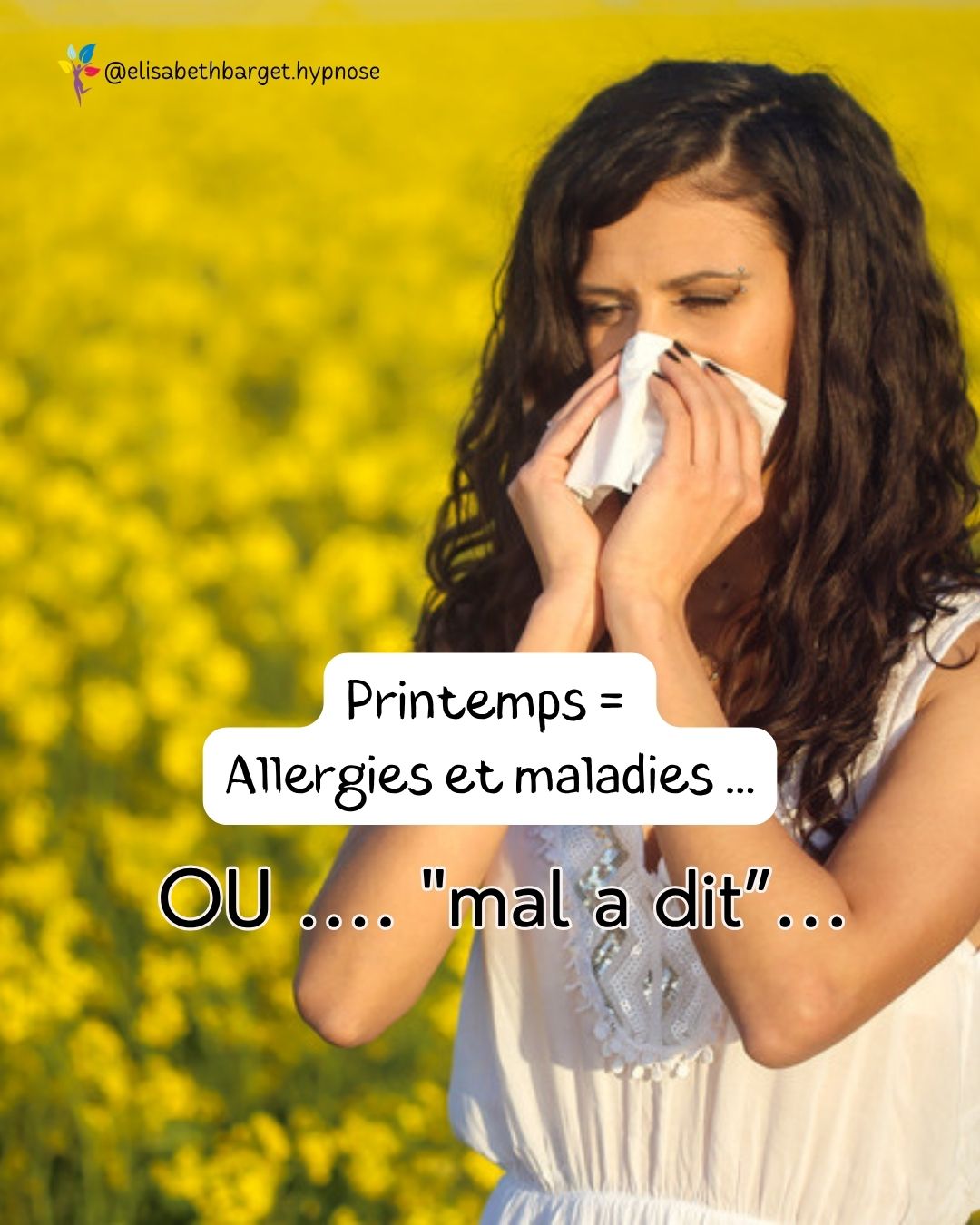 Avril, le retour du printemps... et pour beaucoup d'entre vous, le retour du nez qui coule, des yeux qui grattent et des allergies saisonnières.
Bien sûr, il y a la réponse médicale (que je ne remplace jamais !).
Mais en thérapie brève, on aime aussi regarder ce que le corps essaie de nous dire.
C'est le principe du "Mal a dit".
Une allergie, c'est votre système immunitaire qui surréagit de manière agressive à un élément extérieur inoffensif (le pollen, les poils de chat...).
Et si, émotionnellement, votre corps "surréagissait" à un élément de votre vie ?
À quoi (ou à qui) êtes-vous devenu "allergique" dans votre quotidien ?
Quel environnement ou quelle situation vous "irrite" au point que votre corps doive sonner l'alarme pour vous faire réagir ?
L'hypnose permet parfois de calmer ces hyper-réactivités en apaisant le terrain émotionnel de fond.
Si vous en avez marre de subir, on peut creuser la question ensemble.
Et vous, vous êtes allergique à quoi en ce moment ? (Au sens propre comme figuré !)
#allergies #rhumedesfoins #printemps #psychosomatique #lemaladit #hypnose #emdr #santeholistique #elisabethbarget