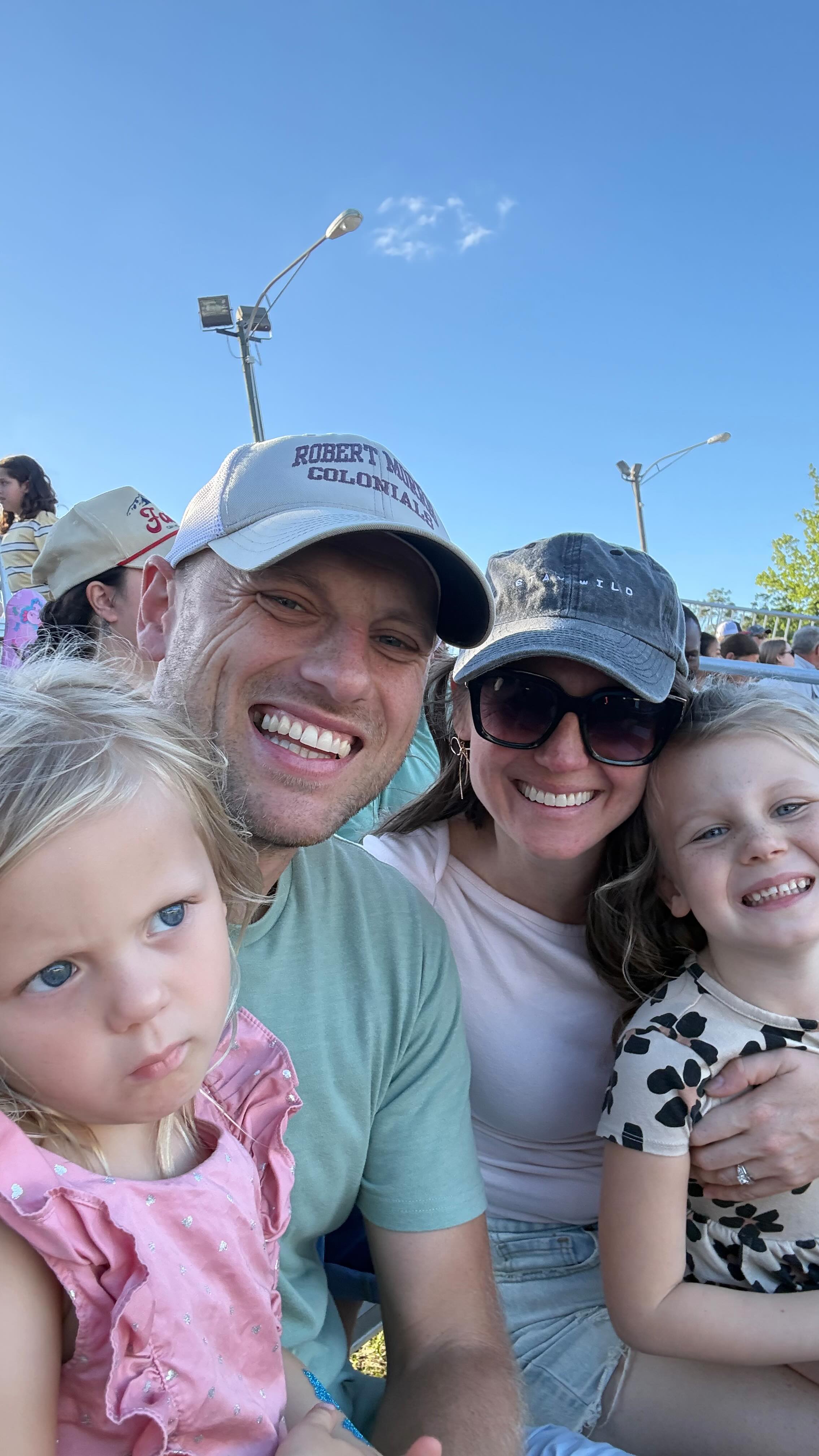 Do you ever look around in the middle of the chaos and get hit with the feeling that you’re living the days you’ll one day ache to go back to?
This time of year, uninterrupted time together feels far too rare. Thus we are trying to plan ahead (not our forte) and maximize quality family time.
The Clay County Fair was on its last day and we jusssst made it out for our first Fair experience with the girls (and possibly as adults?)
Wow! It’s wild that it’s essentially a pop up amusement park *with* farm animals.
If you can’t tell, we loved it. Strolling in the sunshine, riding rides, meeting animals, eating overpriced (albeit delicious) food - it was a day full of surprises (since we had very little idea all that was included in a county fair…) and so much fun :)
Tantrums and hangriness still keep us on our toes at times. But it doesn’t rattle us (me) the way it used to, which feels like such a win.
We are living in the good ol days and holding on for dear life. This day especially is one we will forever look back on with big smiles and full hearts.
The day she was *just* tall enough to ride the Ferris Wheel.
Where a new unicorn stuffy instantly became a beloved treasure (and the newest “baby”)
When they still need to snuggle into me on some of the rides. And grab my hand walking down the path.
That day where dad insisted on waiting in the hour long line for the “best donuts ever” - (which did not disappoint!)
The good old days aren’t someday — they’re right here in sticky fingers, ferris wheel rides, and precious little hands still reaching for ours. We’re just trying not to blink!