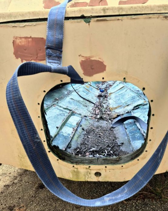 Boat Hole. I had surgery about a month ago, but before the crisis, I went out one overcast morning with Raven Storm looking for fun textures. Sought out spaces where rusty metal meets weeds. Collected a ton of images from which to make "finder compositions." It took a while to have enough energy during recovery to pull this folder up for editing, but now they've been processed. I'm quite happy with a few of them. It's fun to look for compositions right under our noses and push them to see where they want to end up. There are about 20 images I thought were worth sharing. I hope you'll check them out!
Texture Foraging. Field trip photographs edited in Gimp by Katty Pulsar and Neil Oldman for Daydream Misfit. https://www.daydreammisfit.com/texture-foraging