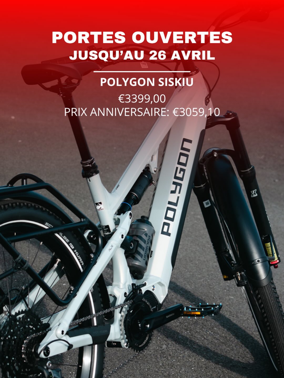 🇫🇷Notre nouveau favori ? Le Polygon Siskiu 🚴🏼♂️
Le VTC électrique super classe !
Double suspension, transmission Shimano CUES, moteur Shimano EP6, garde-boue et porte-bagages, tout y est ! ⚡️
Venez le tester durant nos portes ouvertes ce weekend ! ⚡️
-10% pour nos 10 ans !
À bientôt ? 👀
🇳🇱Onze nieuwe favoriet? De Polygon Siskiu 🚴🏼♂️
De superklasse elektrische VTC!
Dubbele vering, Shimano CUES-transmissie, Shimano EP6-motor, spatborden en bagagedrager, alles zit erop! ⚡️
Kom hem testen tijdens onze opendeurdagen dit weekend! ⚡️
-10% voor onze 10 jaar!
Tot snel? 👀
#vandammecycling #cycling #polygon #vttélectrique #electricbike