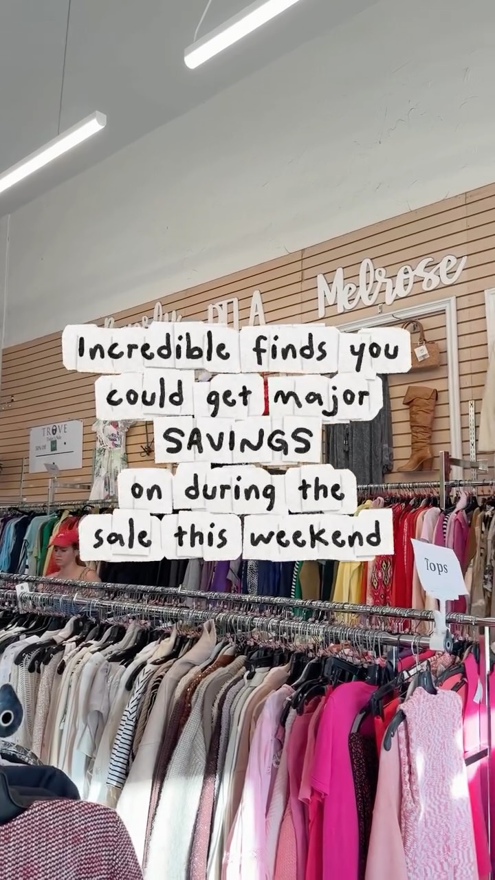Are you coming to our sale this weekend? ITS SAVE BIG!!!!! Come out on Friday-Sunday with extended hours!
#bigsale #consignment #hiddengemsla #trovela #beverlyhills