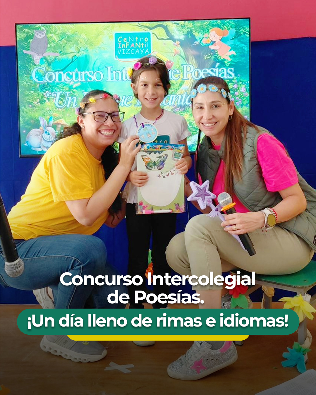 Vivimos un Concurso Interno de Poesías verdaderamente encantador. Nuestros pequeños se adueñaron del escenario para regalarnos versos llenos de talento, creatividad y una confianza que nos llena de orgullo. 🌟💙
Queremos felicitar de manera especial a los 12 poetas seleccionados que representarán a nuestra institución en el Concurso Intercolegial de Poesías y en el Poetry Contest del Colegio Los Campitos este próximo mes de abril.
¡Pronto daremos más detalles! 🏆✨