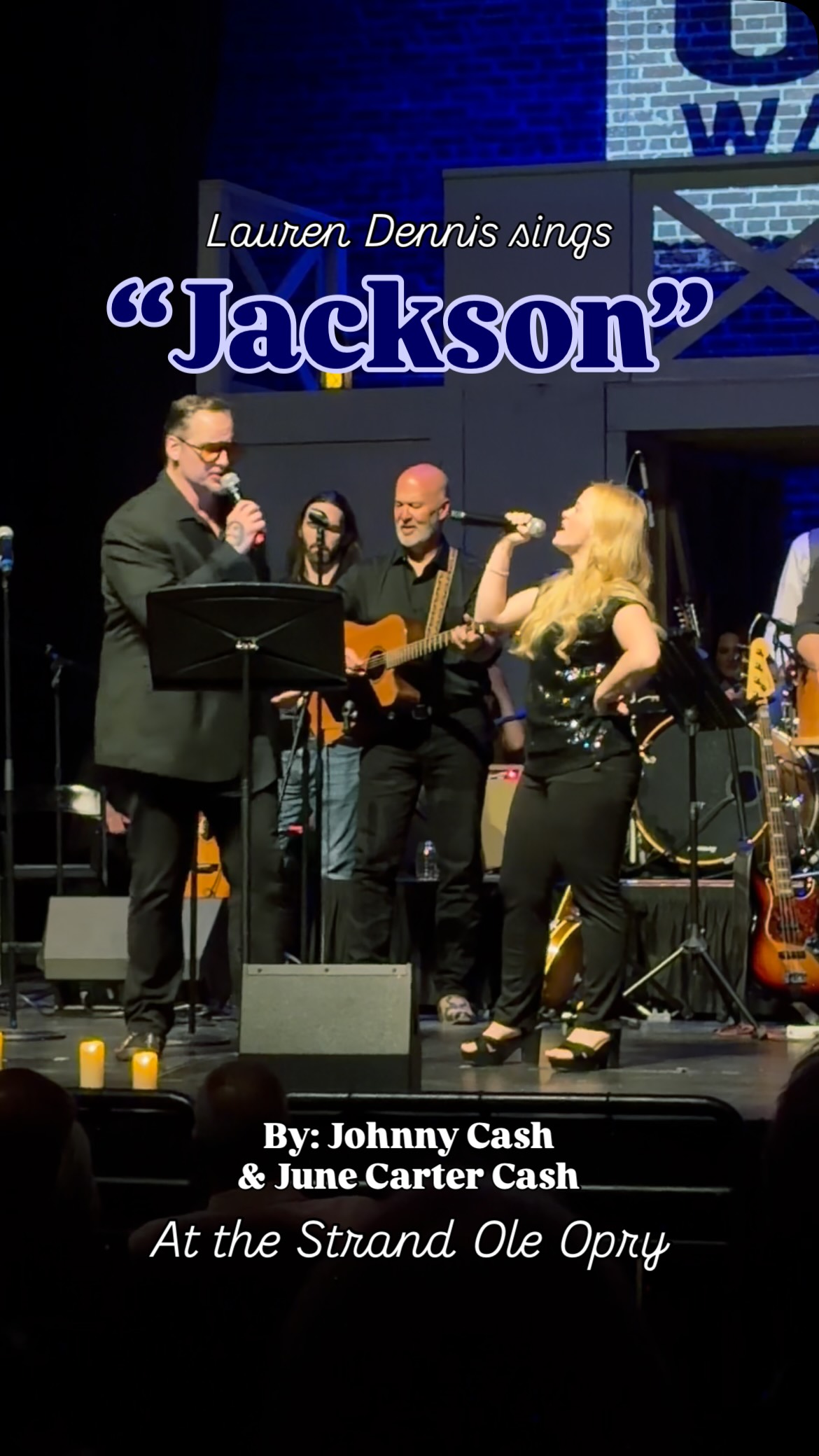 Had so much fun with this one at the Strand Ole Opry at @strandmarietta! I brought the snark to the MAX! Such a fun night celebrating the music of the legendary Johnny Cash. 🎸🤠🎤 #music #johnnycash #fun