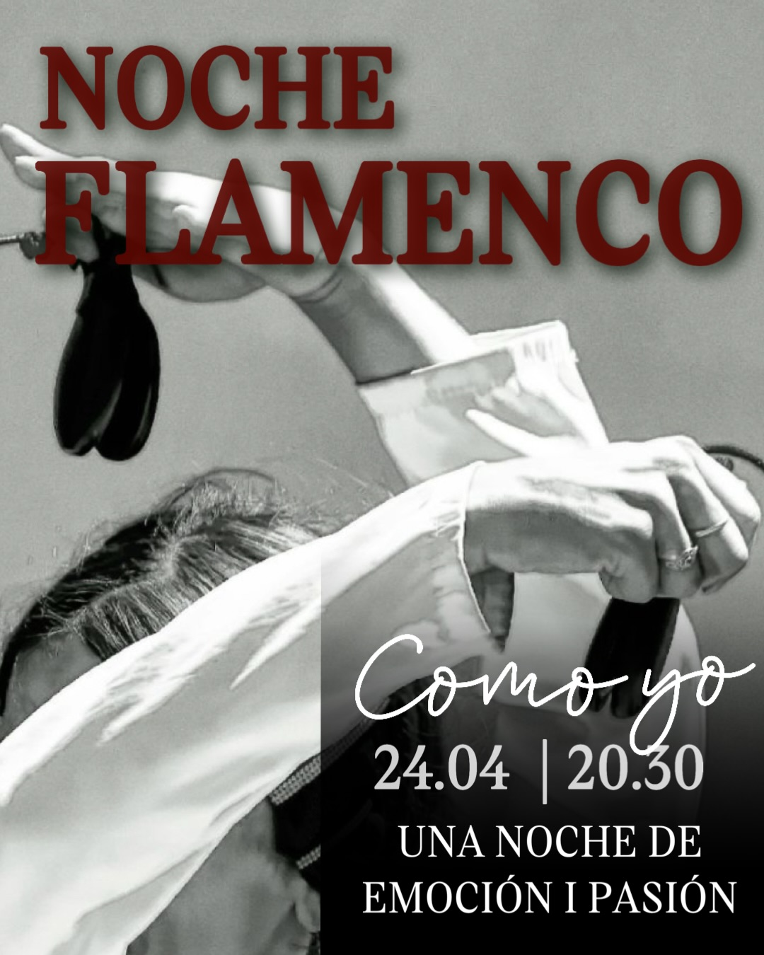 Noche de Flamenco en Como Yo 💃
📅 24.04 | 🕗 20:30
Una noche donde el ritmo se siente, la música vibra y el flamenco se vive de verdad ✨
Pasión, arte y ese espíritu español que te atrapa desde el primer segundo 🔥
Déjate llevar por el espectáculo mientras disfrutas de nuestra cocina mediterránea y cócteles 🍸
📍 Reserva tu mesa y vive la experiencia
Nos vemos en Como Yo
Plaza Tetuan 18
📲 +34 624 09 88 89
_____
Flamenco Night at Como Yo 💃
📅 24.04 | 🕗 20:30
A night where you don’t just watch — you feel it ✨
Live music, powerful emotions and the true spirit of Spain 🔥
Enjoy the show togeter with Mediterranean cuisine and signature cocktails 🍸
📍 Book your table and join us
See you at Como Yo
Plaza Tetuan 18
📲 +34 624 09 88 89