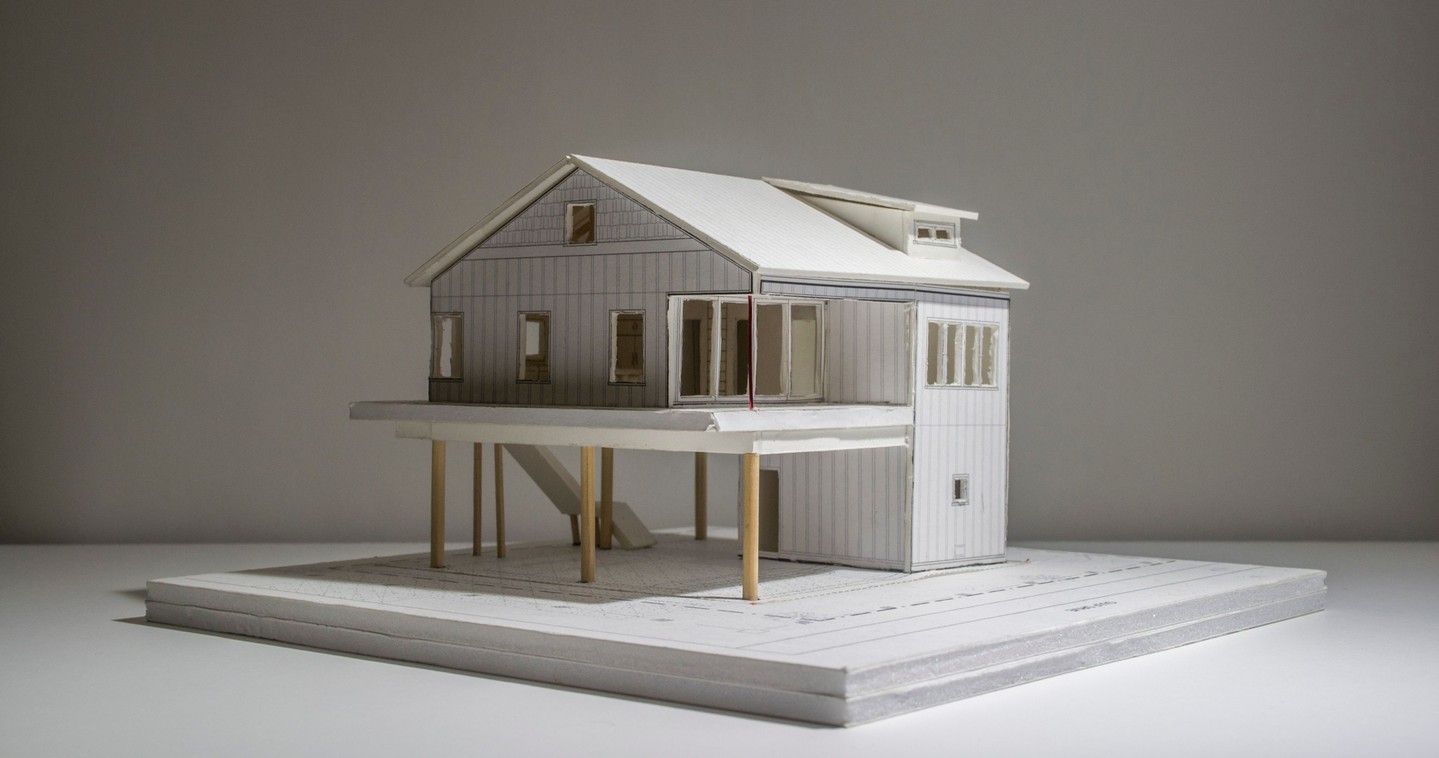 These study models for a storm-resilient beach bungalow became the Surof House on Bradenton Beach 🏠