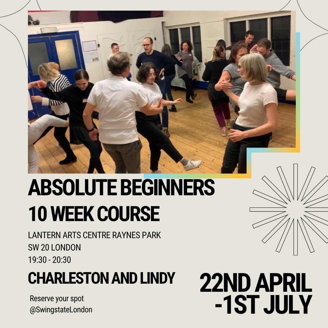 Happy Easter! All our classes are starting up again with our #beginners course in Charleston and putting it into your #lindy hop. Absolute beginners should sign up for the whole course, but those with a little experience can drop in.
Our intermediate classes (9 to 10 pm) are drop in as well. Our classes are small and bespoke. Secure your spot by clicking on the links in my bio. @lanternarts