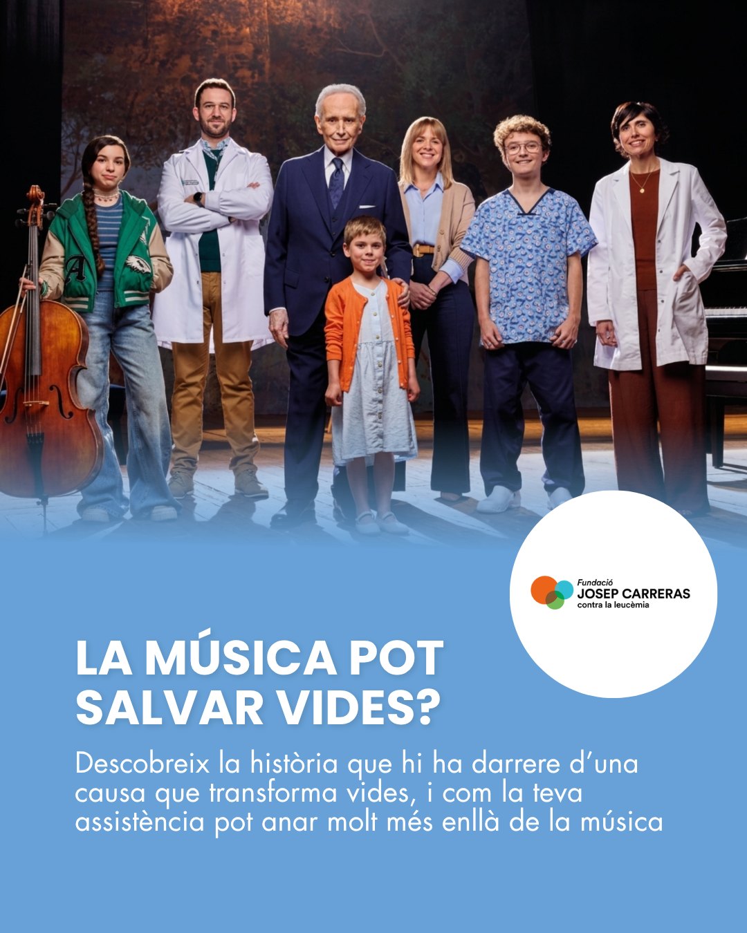 La música emociona, i també té el poder de transformar vides.
Aquest és el motiu pel qual “Amb l’òpera al cor” va molt més enllà d’un concert d'òpera.
❤️ Tots els beneficis es destinaran a la Fundació Josep Carreras contra la leucèmia, una entitat que treballa cada dia per impulsar la recerca, acompanyar pacients i continuar avançant cap a un futur sense leucèmia.
Darrere de cada entrada hi ha molt més que música: hi ha recerca, esperança i impacte real.
🎭 I el proper 26 de maig, també pots formar part d’aquesta causa. T'esperem a les 20 al Teatre-Auditori de Sant Cugat.
🎟️ Entrades disponibles al link de la bio
❤️ Fila zero disponible si no pots assistir-hi
Concert en col·laboració amb l'Ajuntament de Sant Cugat
#apropera #fundaciojosepcarreras #concertsolidari #opera #santcugat @culturastc @ajsantcugat