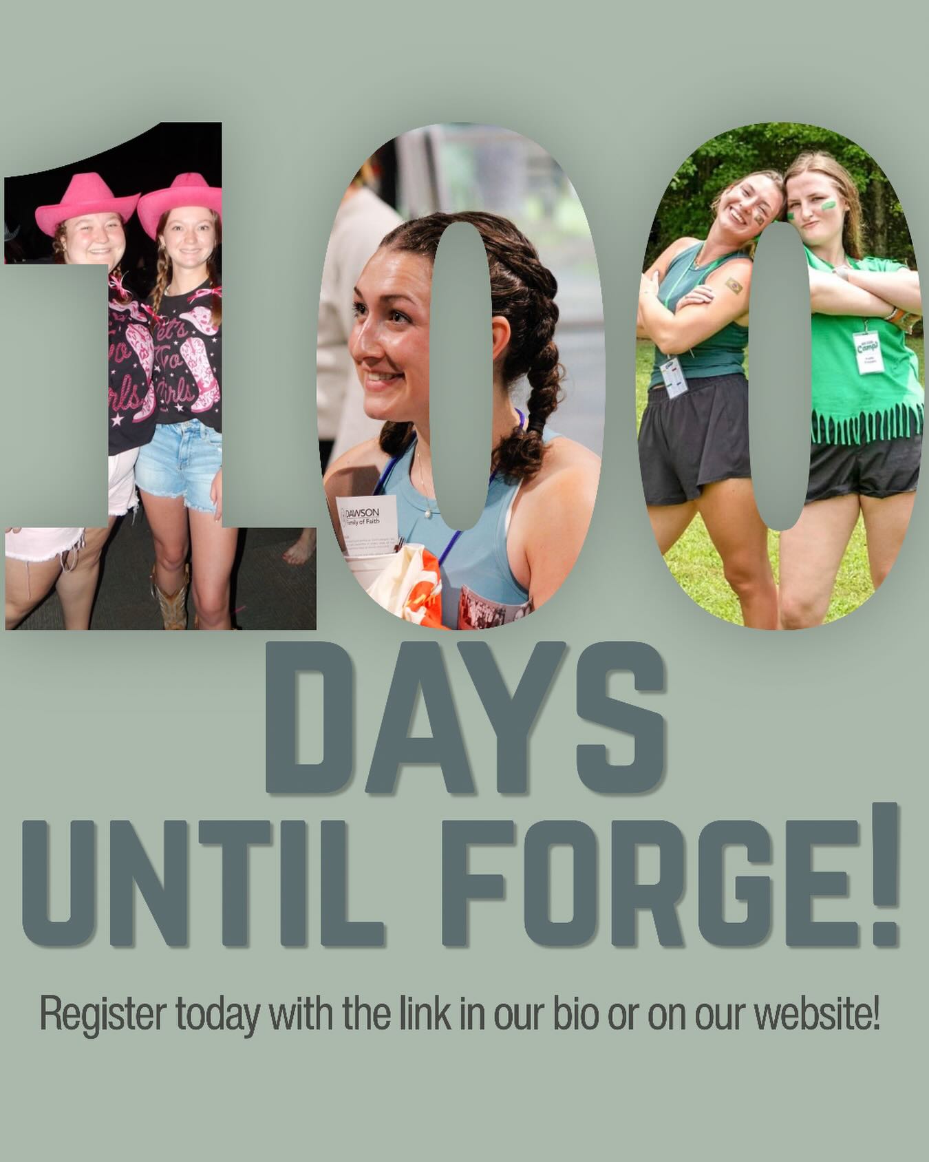100! MORE! DAYS!
The countdown is officially on until this year’s retreat! We are so pumped and can’t wait! Student registration is open & you can head over to the link in our bio or website to sign up! You don’t want to miss this! #forge26