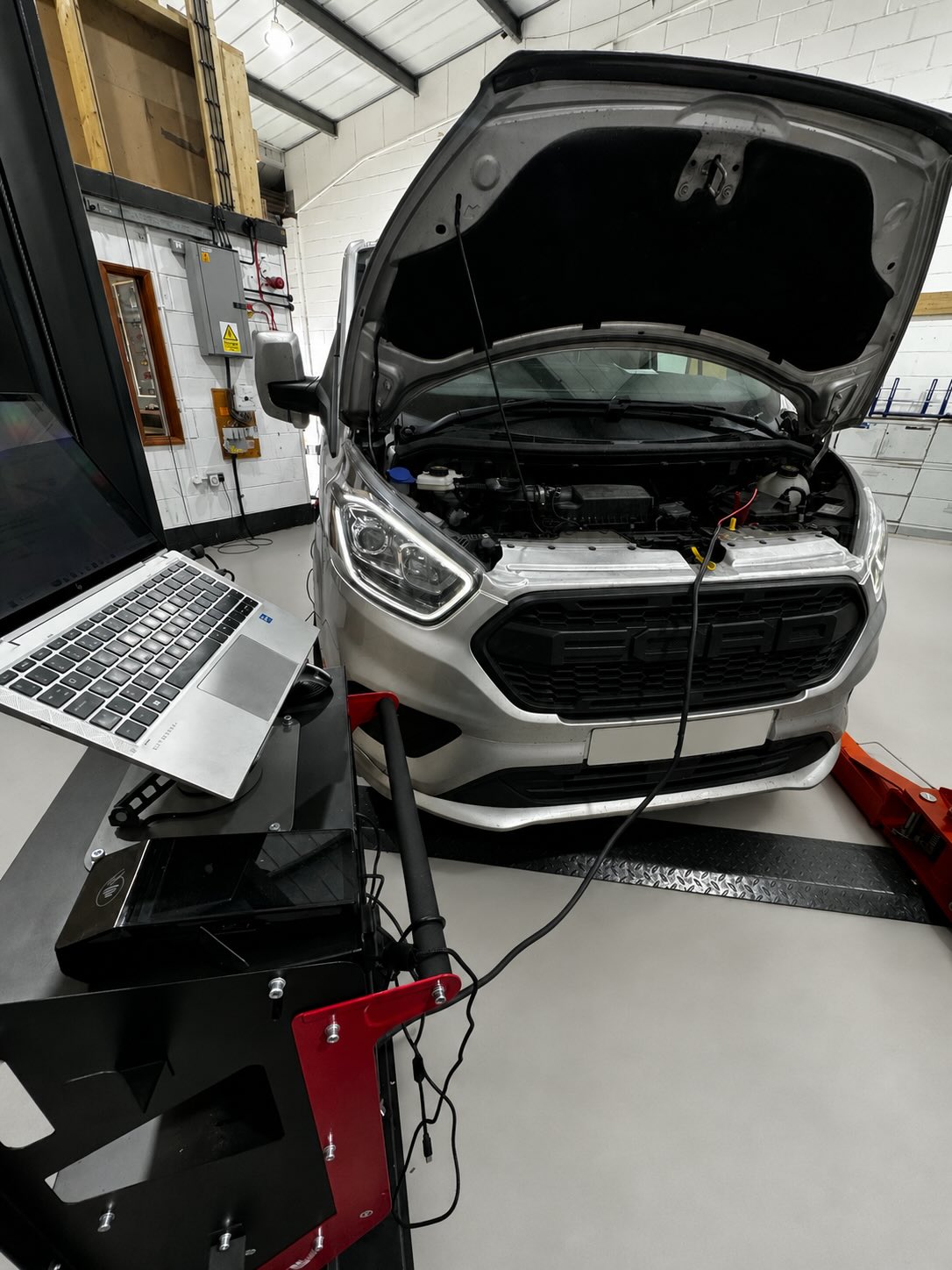 Ford Transit Custom in for a Stage 1 remap.
These newer models are now readable on the bench without needing an ECU unlock, meaning we can carry out the work in-house without sending the ECU away.
This one also had the common security cage around the ECU, which adds a bit of extra time to the job, but once accessed we were able to complete the Stage 1 calibration and get it back on the road with improved performance and drivability.