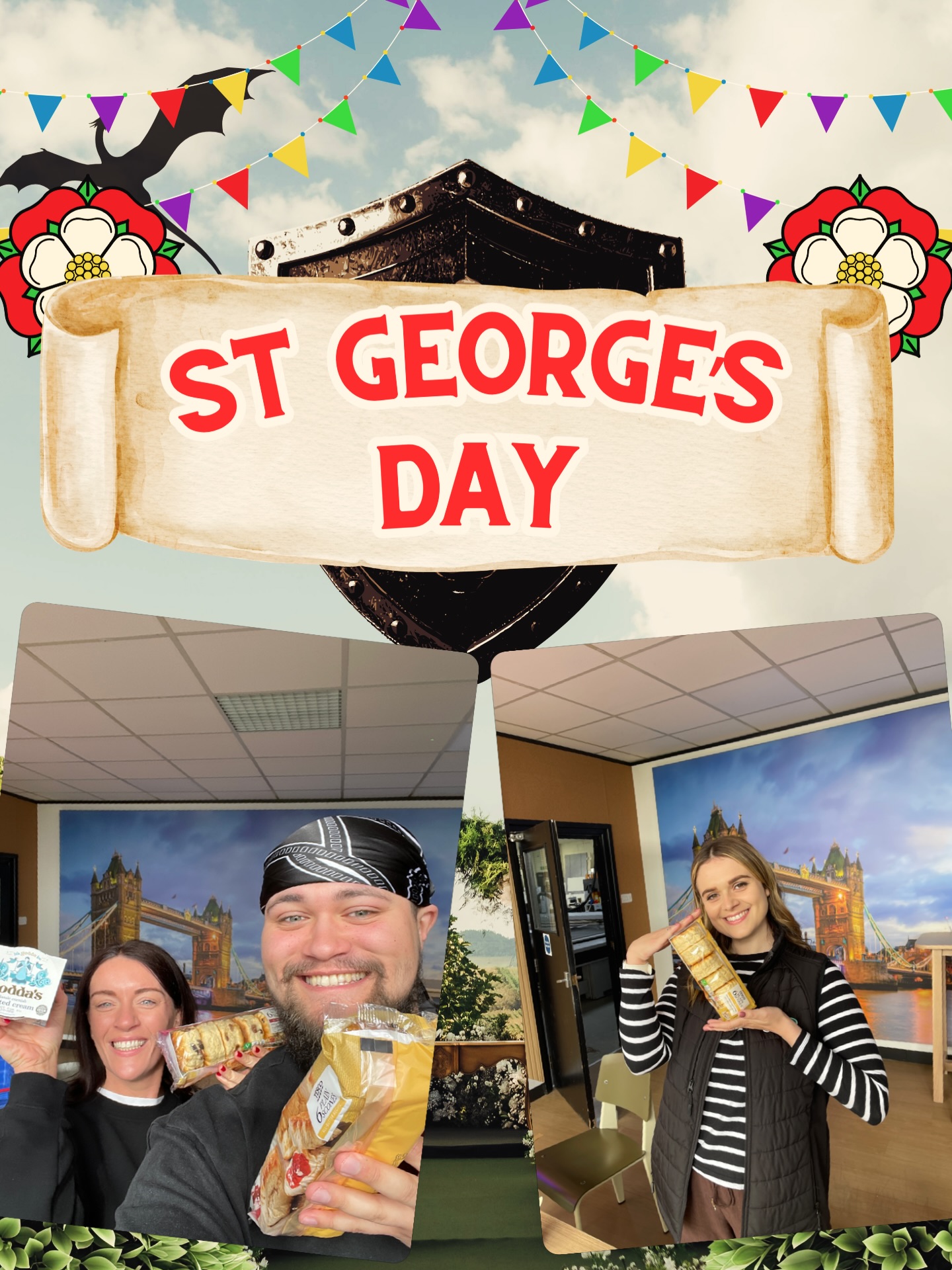 Happy St. George’s day. It’s not exactly a traditional English feast but we’re celebrating with the finest scones, jam and cream money can buy! Are you doing anything special today?🐲🗡️🤺
#stgeorgesday #stylo #print #scones #stgeorge