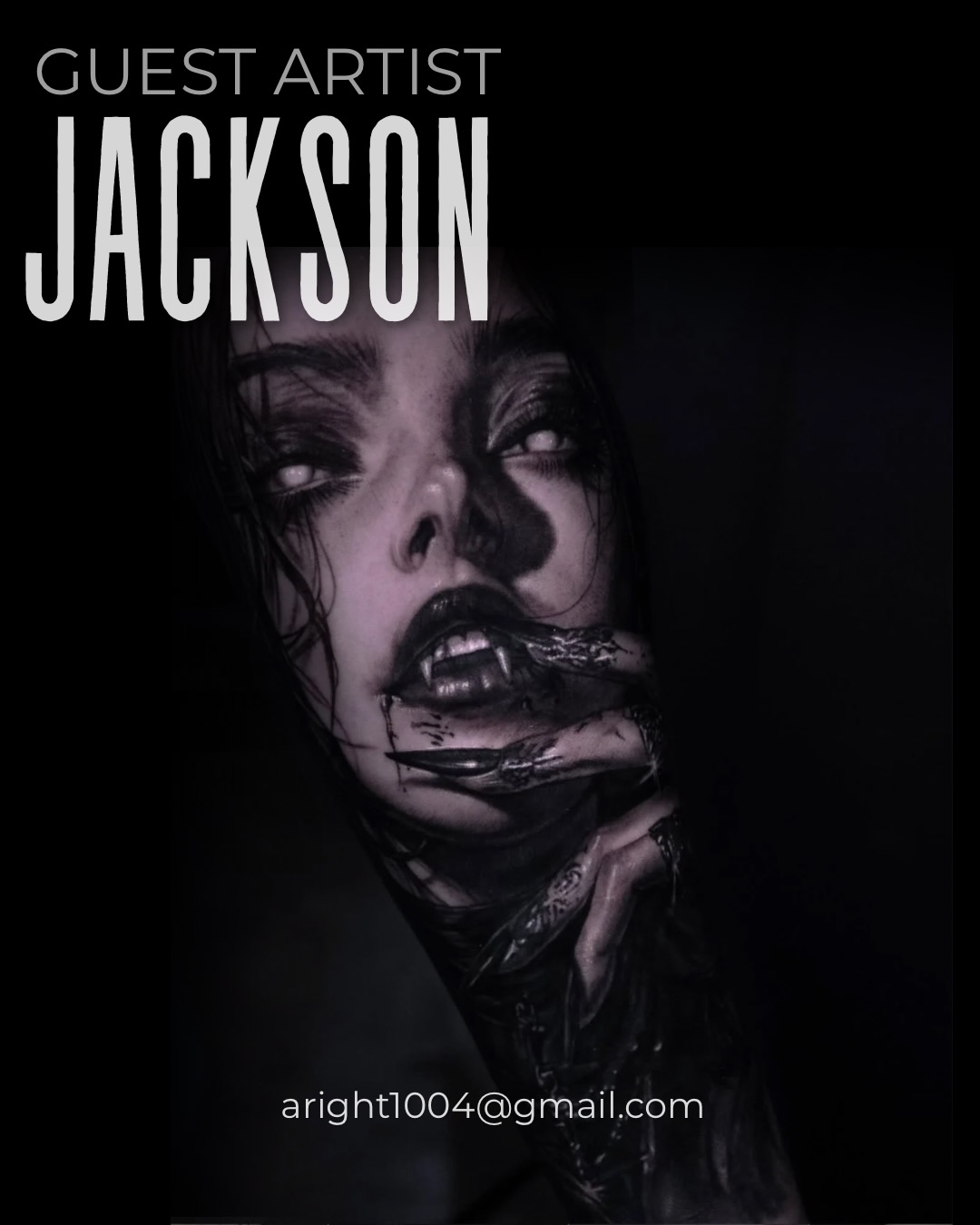 ✽ GUEST ARTIST ✽ @majorink_jackson
We are happy to announce that we will be welcoming @majorink_jackson as a guest artist to our studio in the FIRST WEEK OF JUNE
Booking via:
aright1004@gmail.com