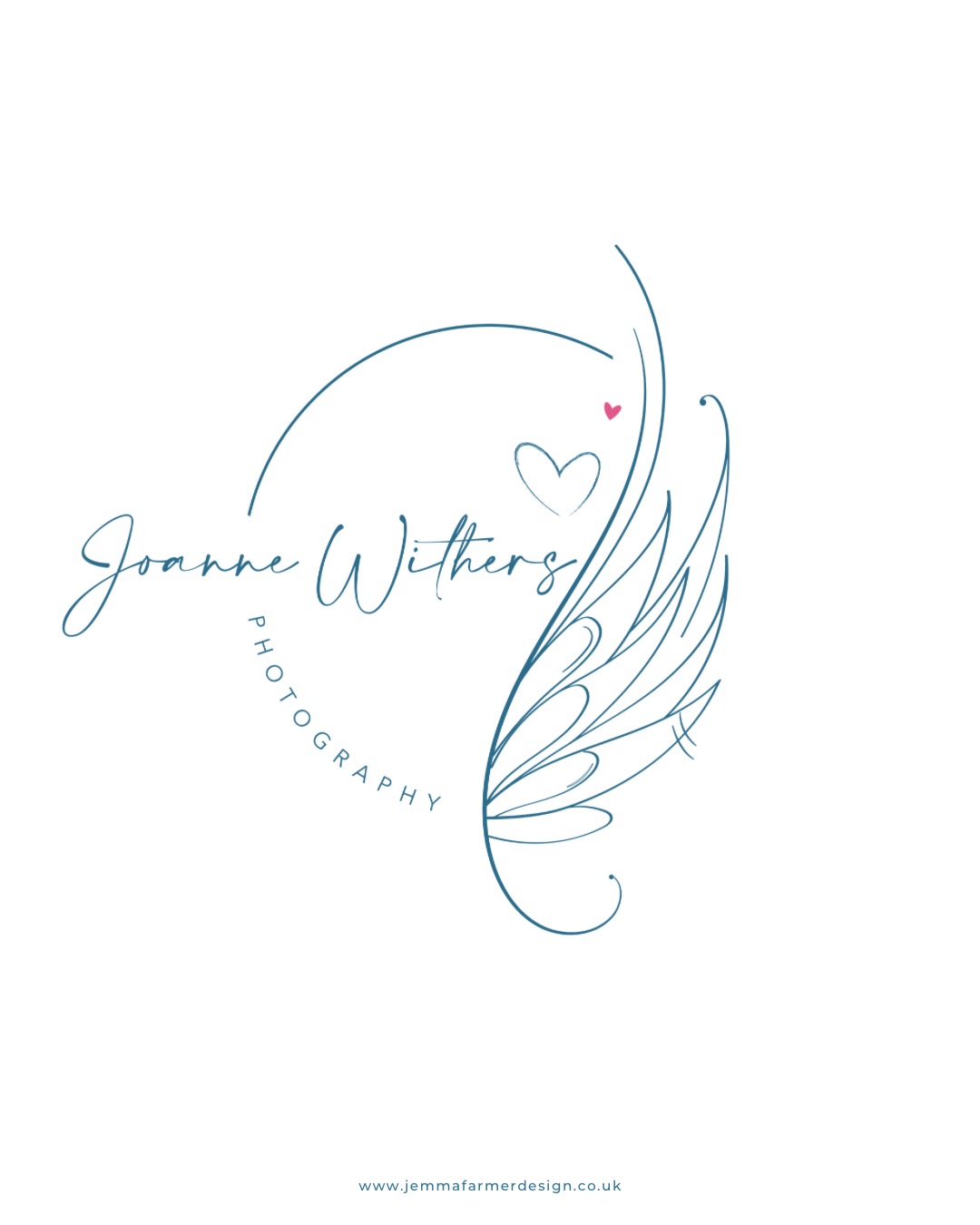 Sharing this design after realising it never had a place on my socials. Logo design and all elements provided for @joannewithersphotography 🤍