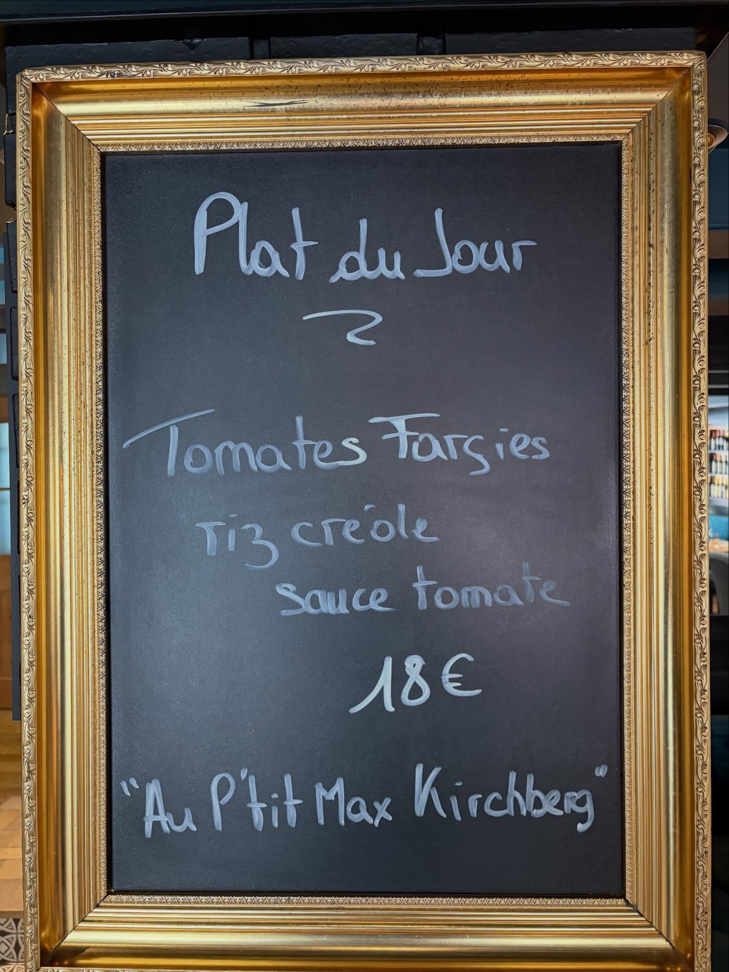 Retrouvez nos plats du jour pour les deux établissements Au P’tit Max