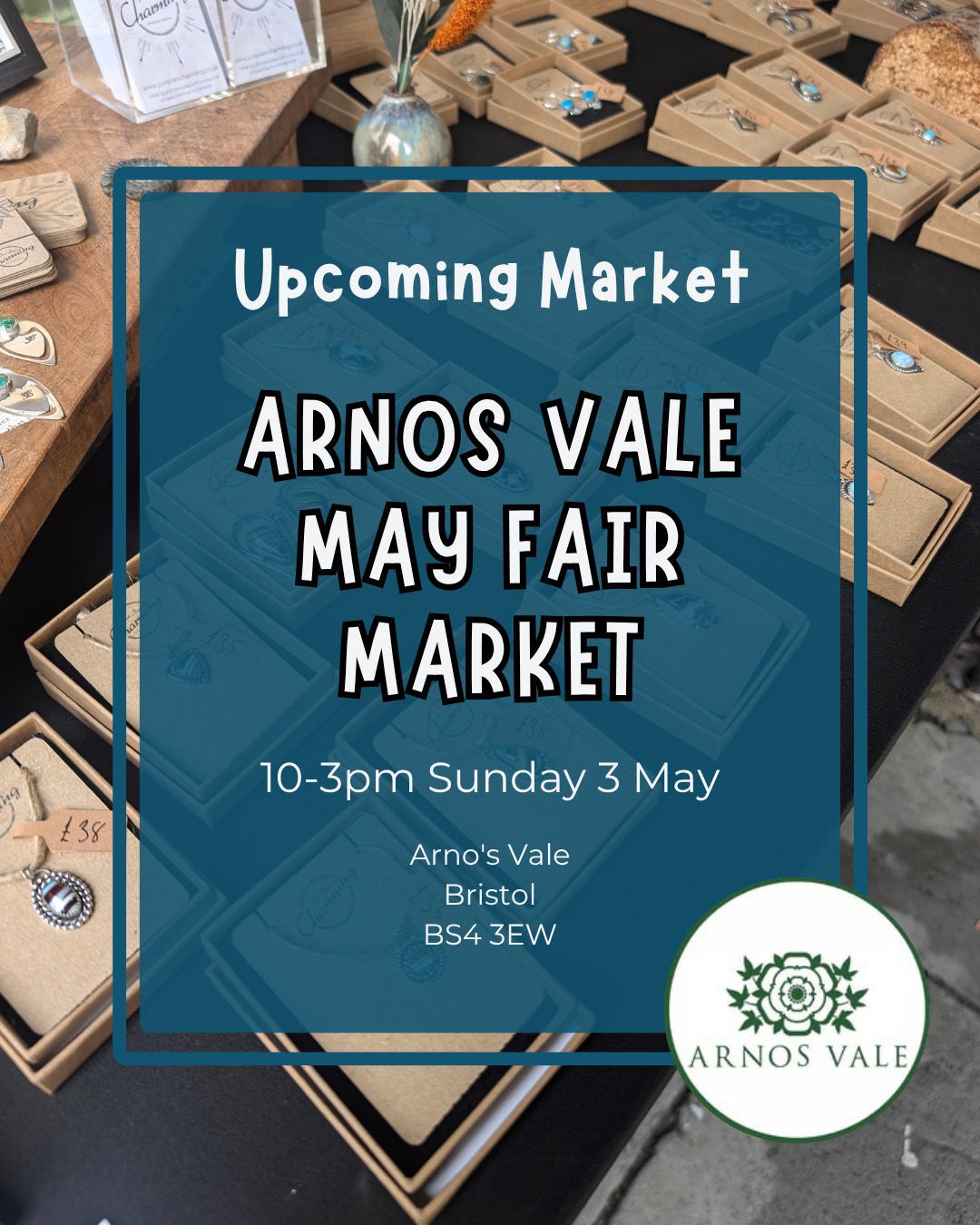 I'm having a very busy May bank holiday weekend and I get to return to one of my favourite market locations at @arnosvalecemetery.
Held in Arnos Vale it's a wonderful market spread across two indoor locations. Expect locally handmade items, delicious food, music and plenty of family friendly fun! Plus it's a great chance to see the beauty of the area if you haven't explored before.
This is always a popular market in the area so i hope to see you there!!