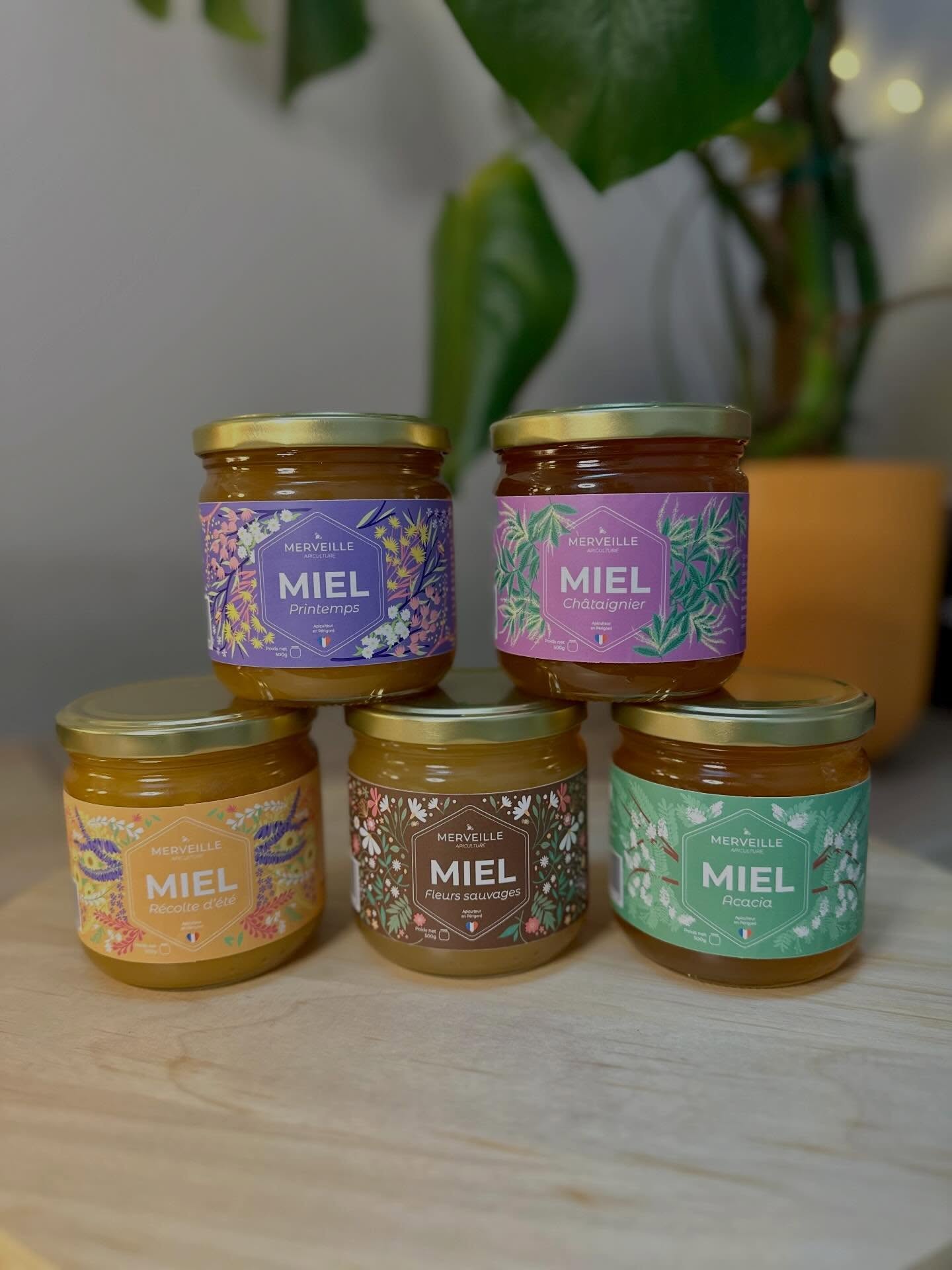 Design d’étiquettes pour Miel apiculture