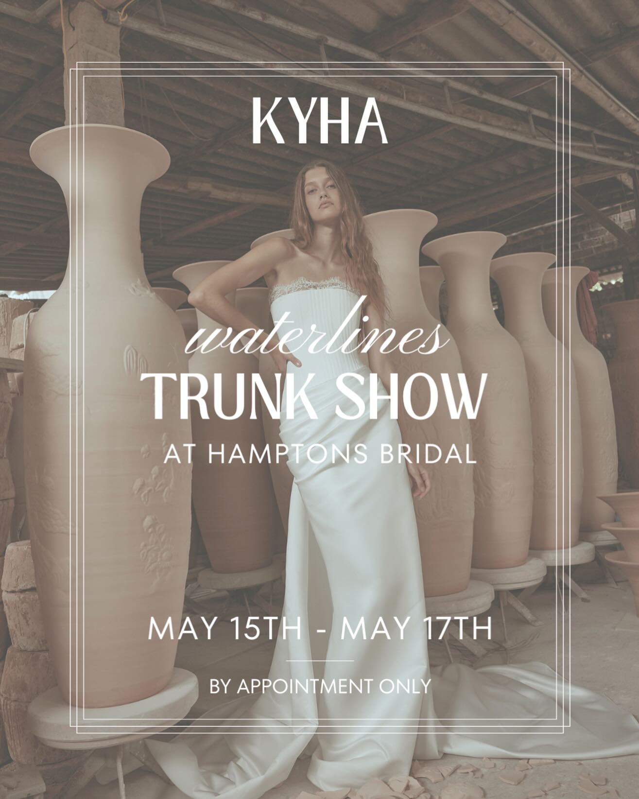 1 month countdown! We’re so excited to be hosting another @kyhabride trunk show at Hamptons Bridal 🤍
Say yes during our trunk show weekend and receive a gifted Kyha veil or neck scarf with your gown!
Secure your appointment at hamptons-bridal.com